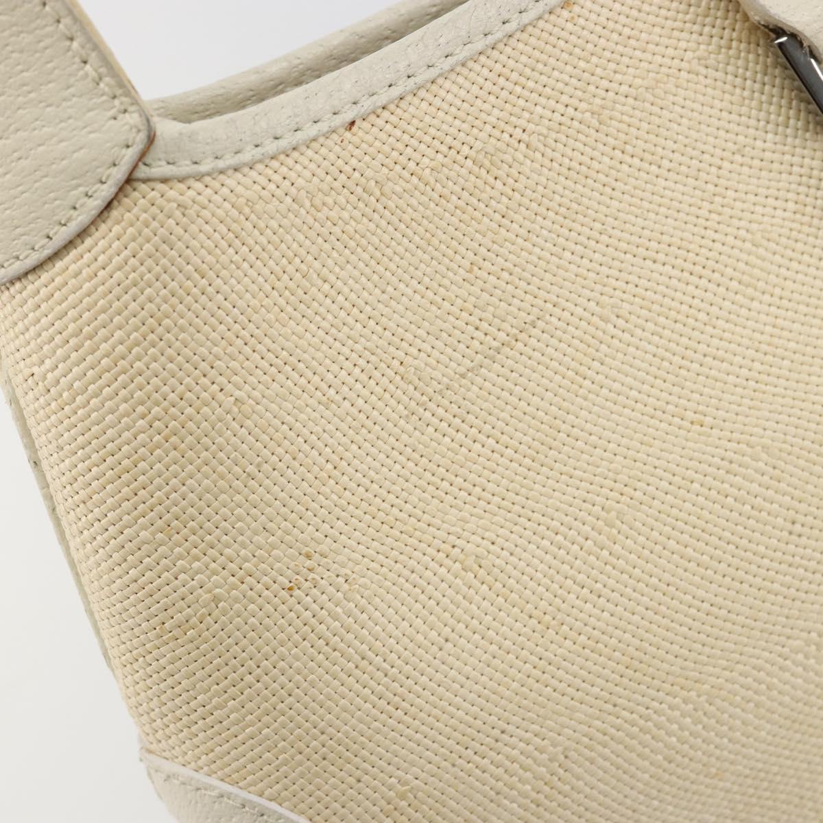 GUCCI Jackie Shoulder Bag Canvas Ivory Gold 001 3735 Auth 183266SAV
