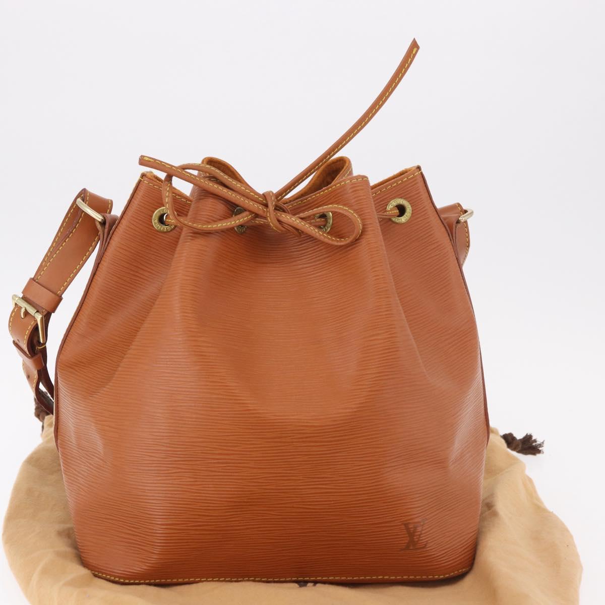 LOUIS VUITTON Epi Petit Noe Shoulder Bag Zipangu Gold M44108 LV Auth 183270SAV