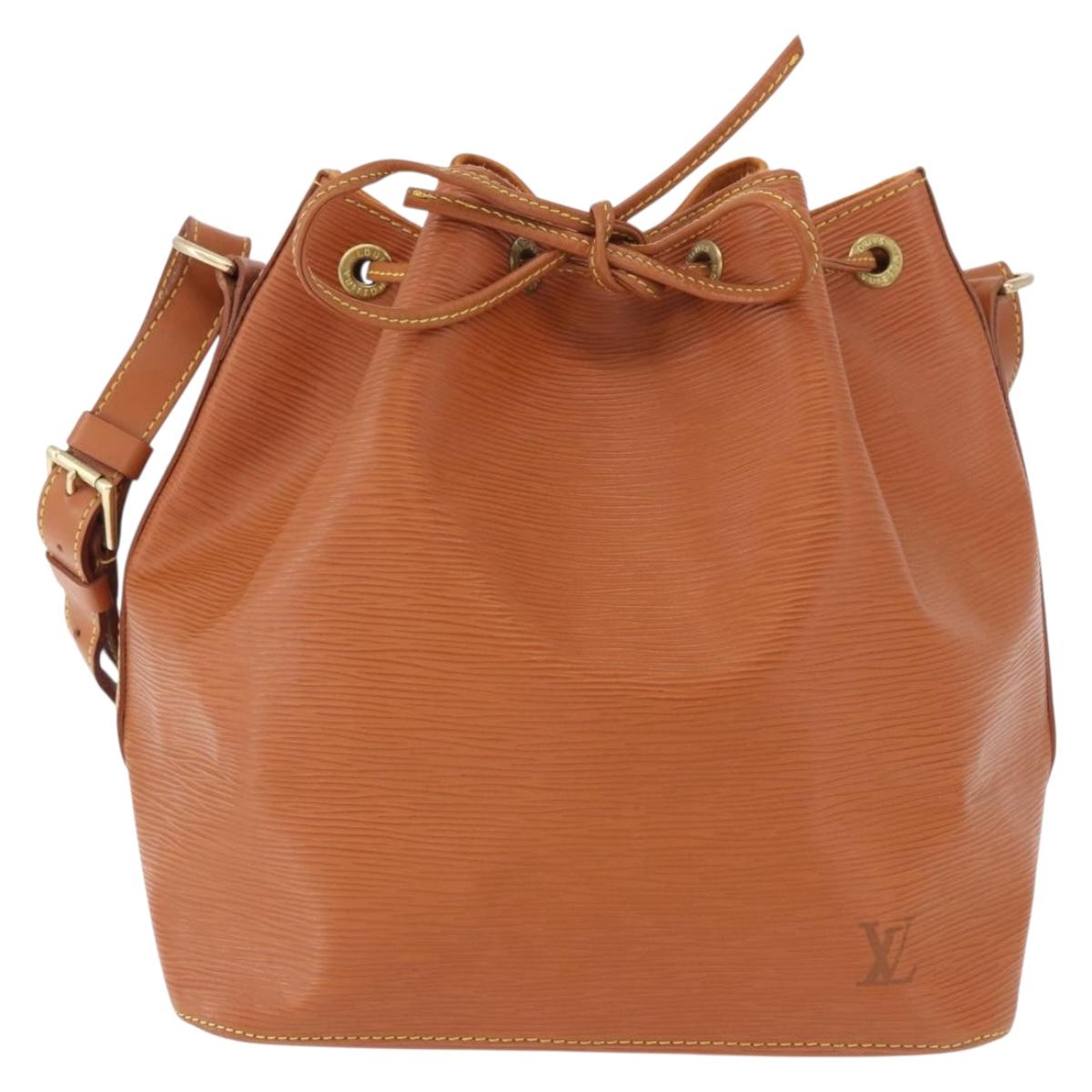 LOUIS VUITTON Epi Petit Noe Shoulder Bag Zipangu Gold M44108 LV Auth 183270SAV