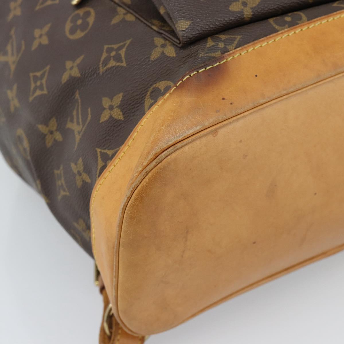LOUIS VUITTON Monogram Montsouris GM Backpack M51135 LV Auth 183298