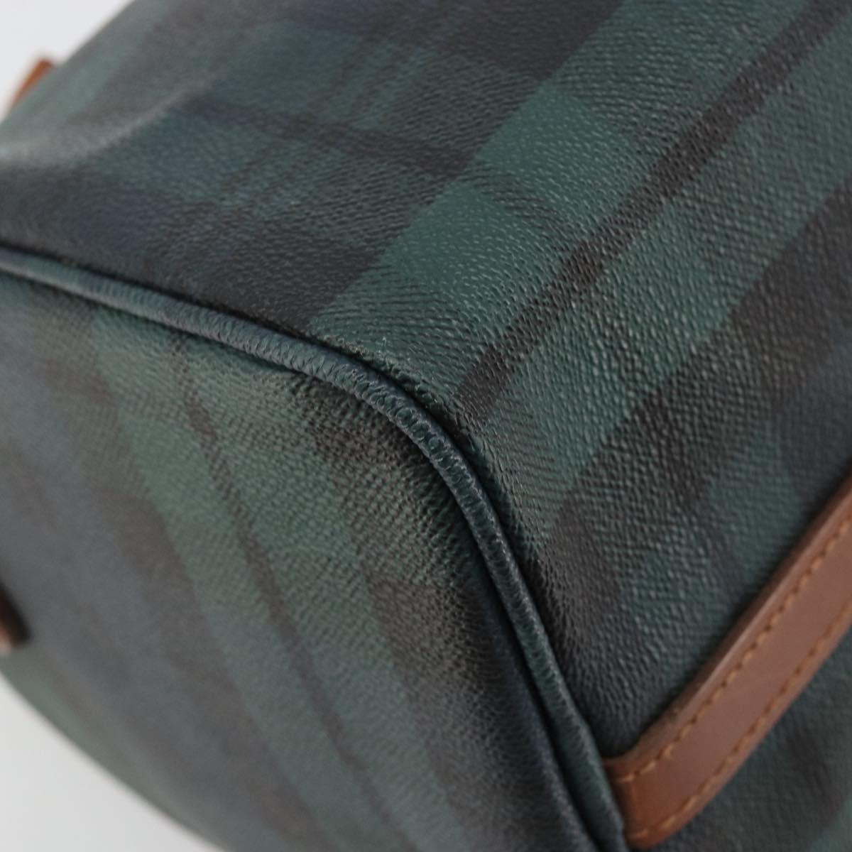 Polo Ralph Lauren Boston Bag Leather PVC Green Auth 183300A