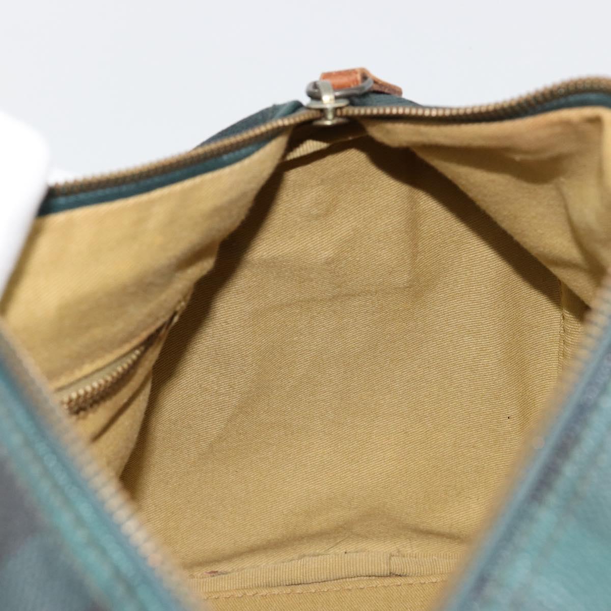 Polo Ralph Lauren Boston Bag Leather PVC Green Auth 183300A