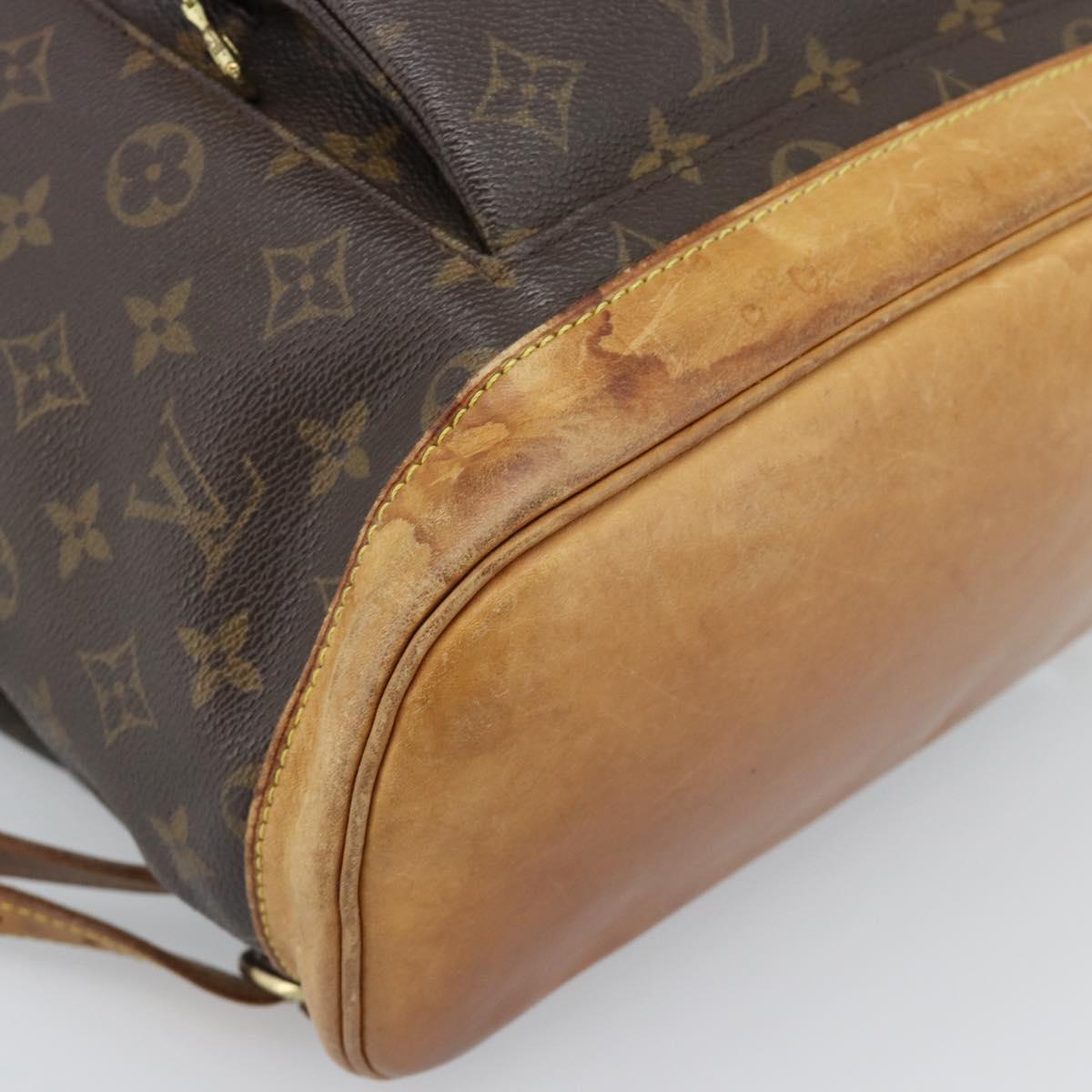 LOUIS VUITTON Monogram Montsouris GM Backpack M51135 LV Auth 183302