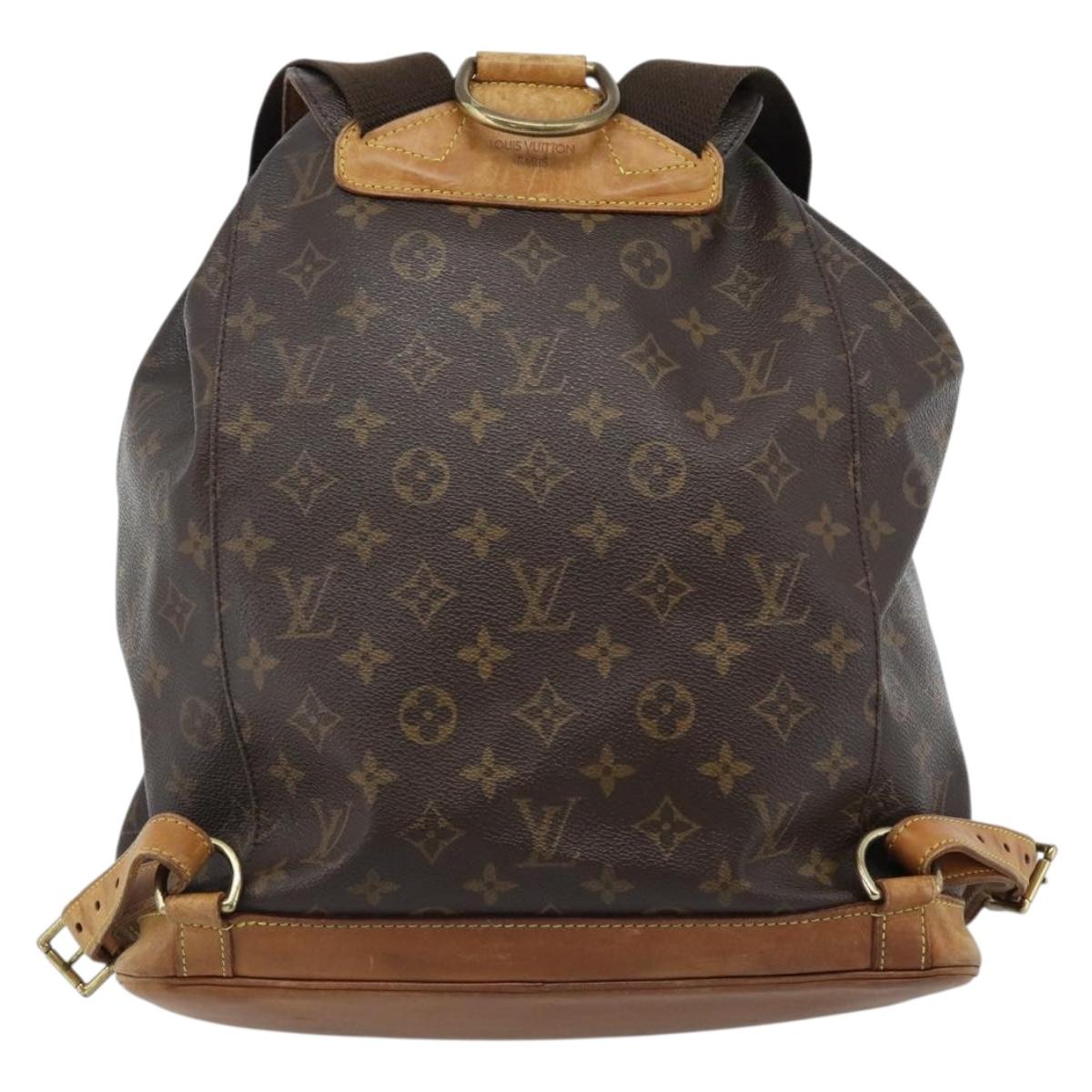LOUIS VUITTON Monogram Montsouris GM Backpack M51135 LV Auth 183302