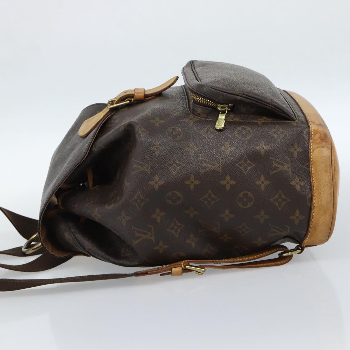 LOUIS VUITTON Monogram Montsouris GM Backpack M51135 LV Auth 183302