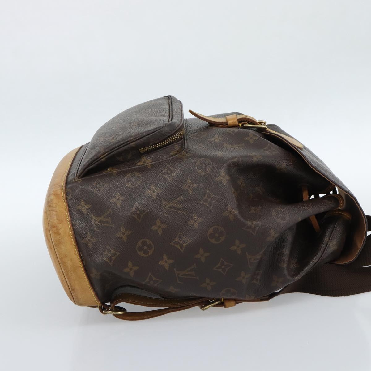 LOUIS VUITTON Monogram Montsouris GM Backpack M51135 LV Auth 183302