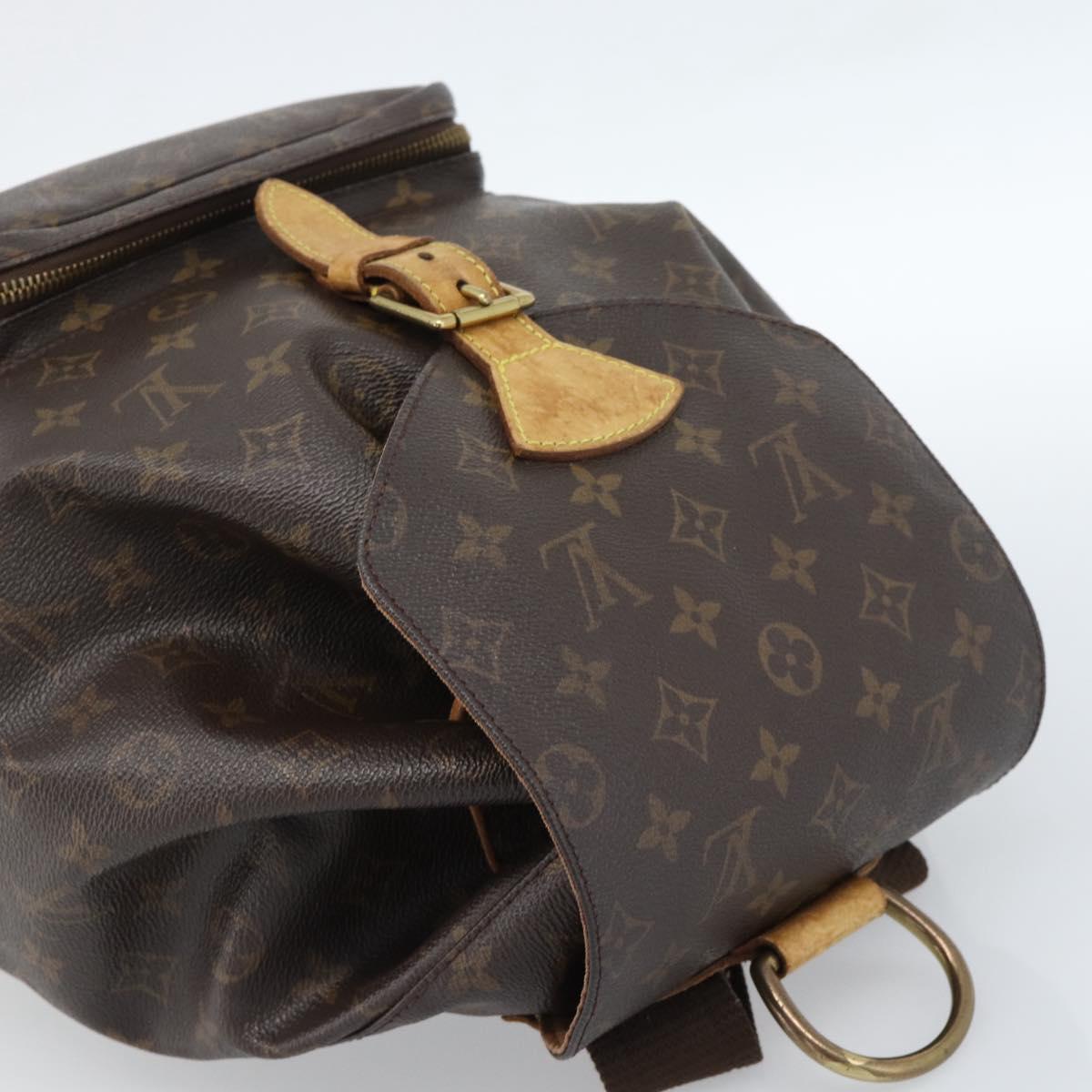 LOUIS VUITTON Monogram Montsouris GM Backpack M51135 LV Auth 183302