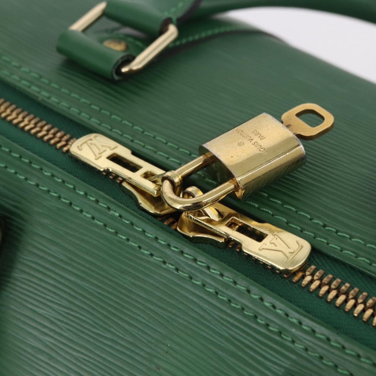 LOUIS VUITTON Epi Keepall 45 Boston Bag Green M42974 LV Auth 183311SAV