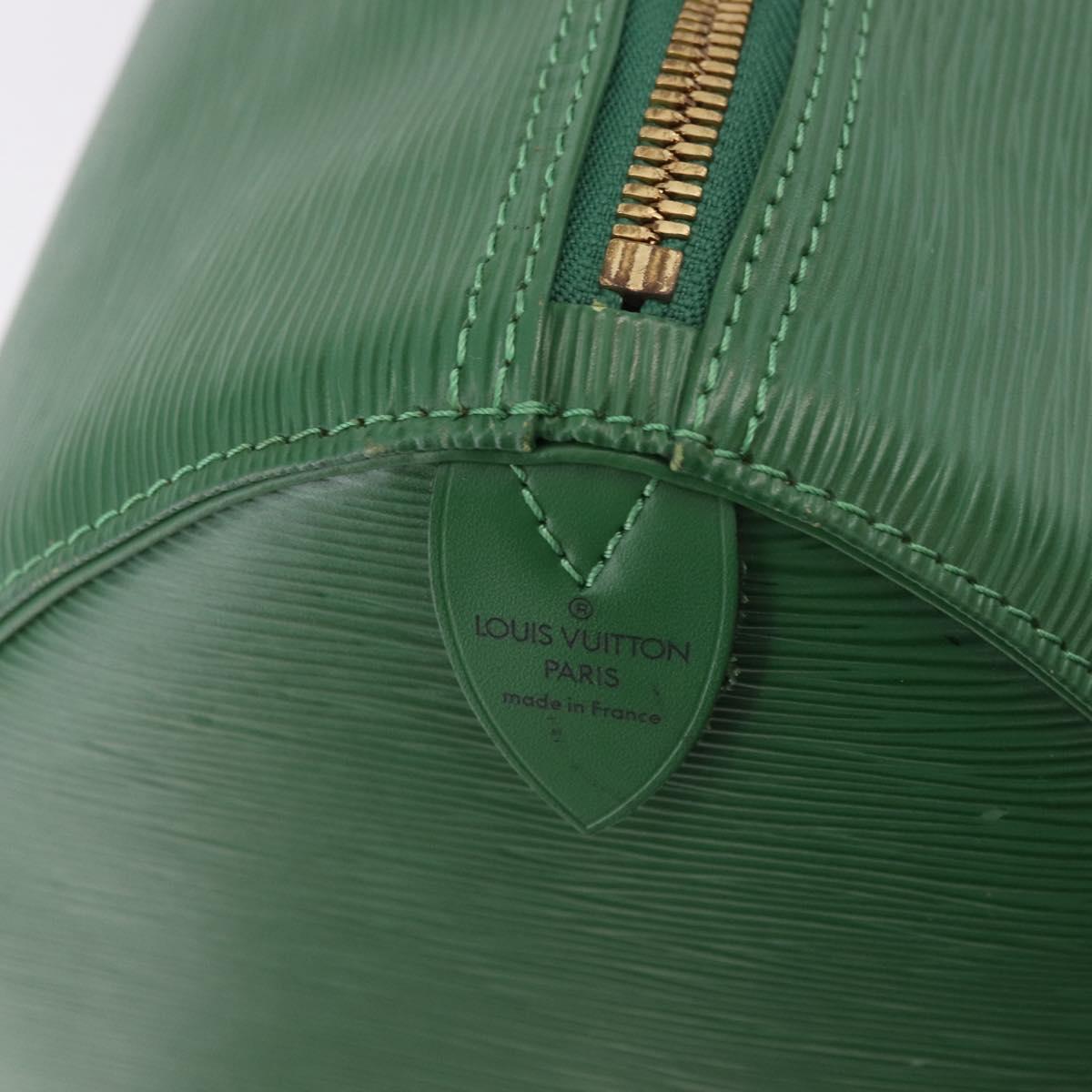 LOUIS VUITTON Epi Keepall 45 Boston Bag Green M42974 LV Auth 183311SAV