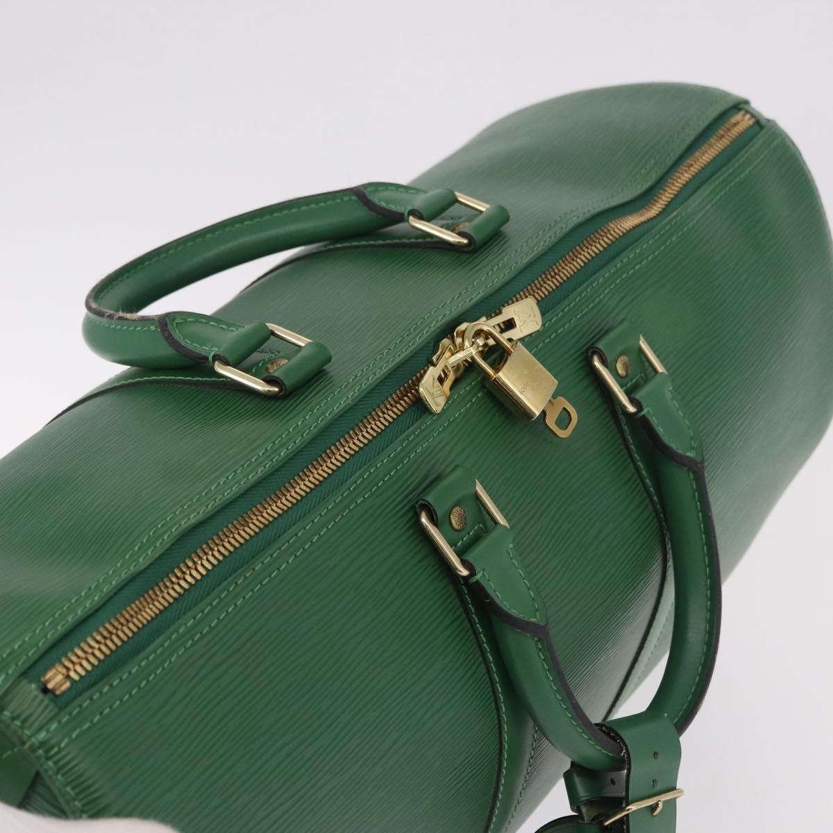 LOUIS VUITTON Epi Keepall 45 Boston Bag Green M42974 LV Auth 183311SAV