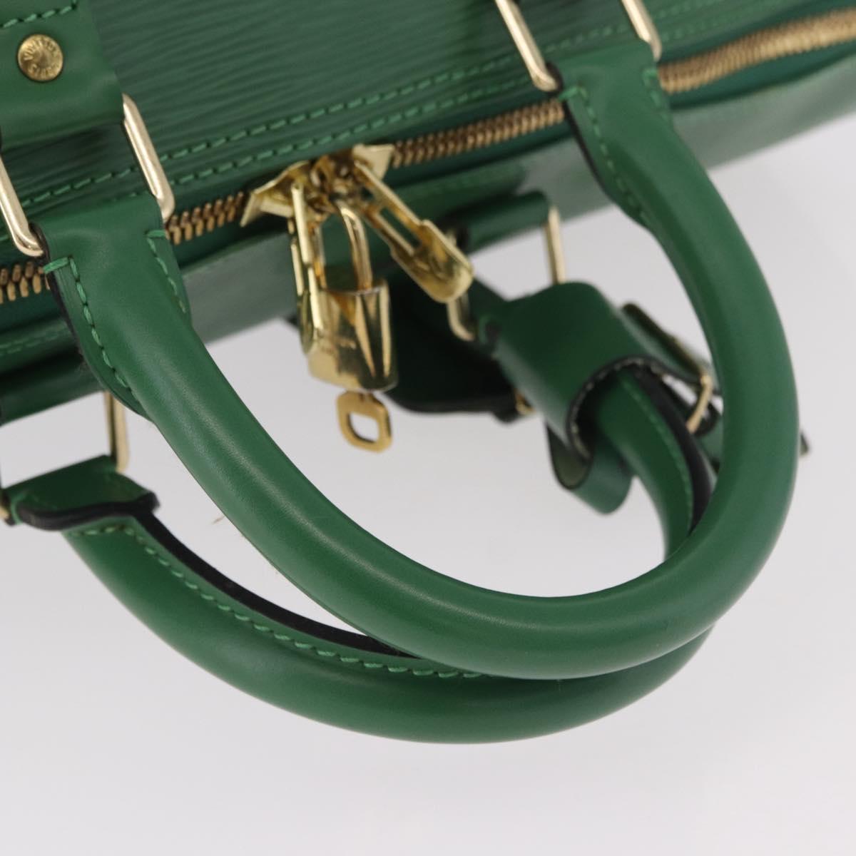 LOUIS VUITTON Epi Keepall 45 Boston Bag Green M42974 LV Auth 183311SAV
