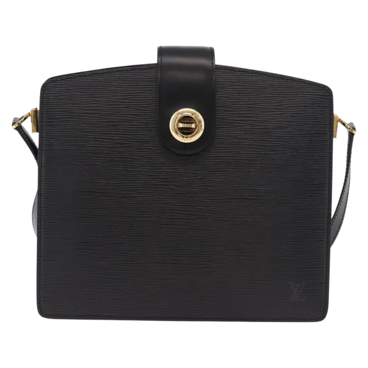 LOUIS VUITTON Epi Capuchin Shoulder Bag Black M52342 LV Auth 183324