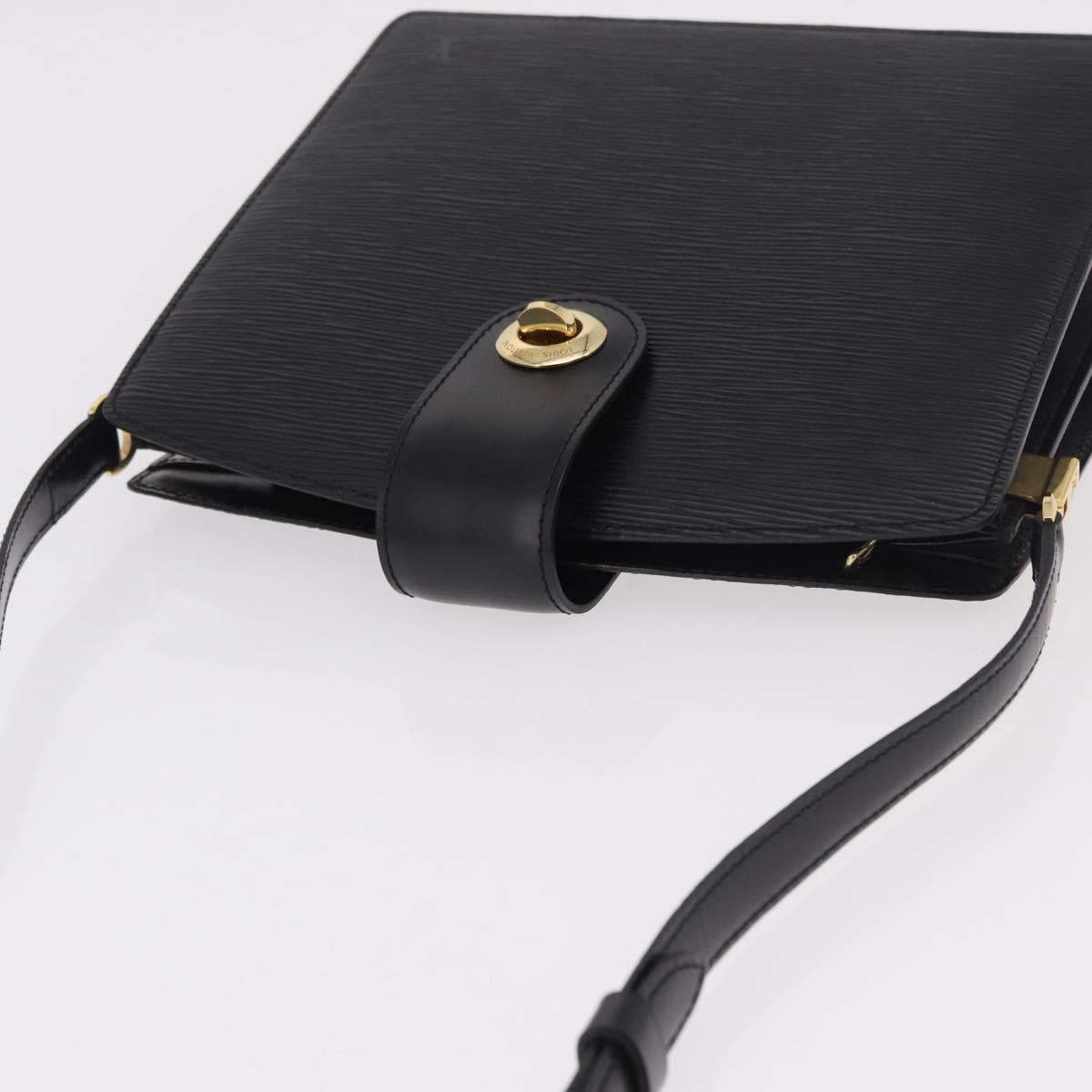 LOUIS VUITTON Epi Capuchin Shoulder Bag Black M52342 LV Auth 183324