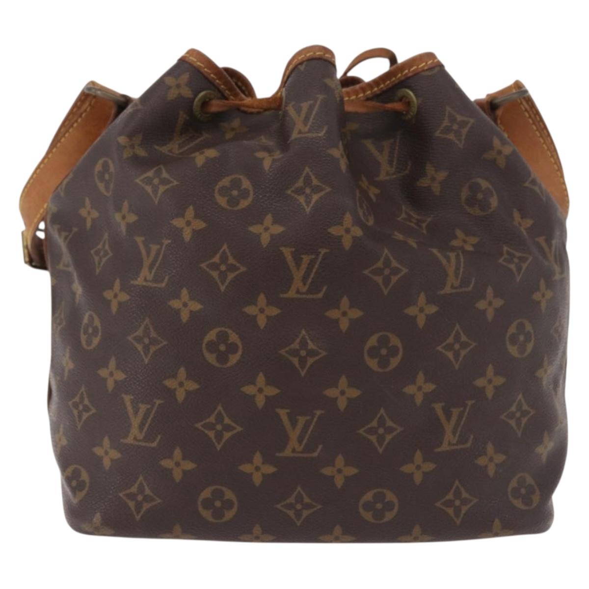LOUIS VUITTON Monogram Petit Noe Shoulder Bag M42226 LV Auth 183336A