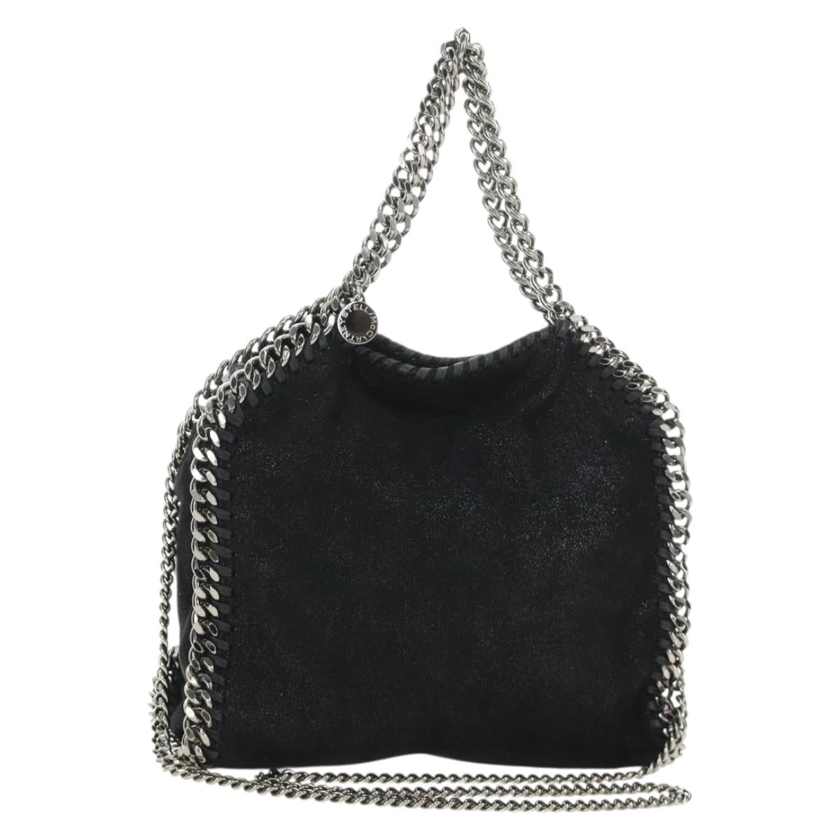 Stella MacCartney Chain Falabella Bag polyester 2way Black 512064 Auth 183338V