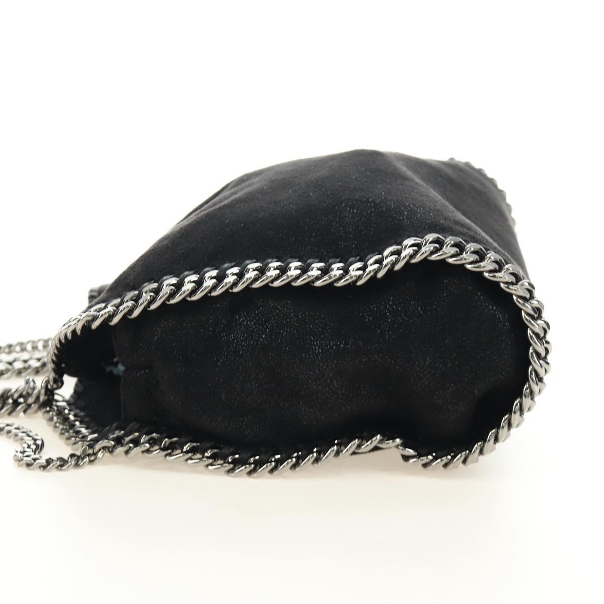 Stella MacCartney Chain Falabella Bag polyester 2way Black 512064 Auth 183338V
