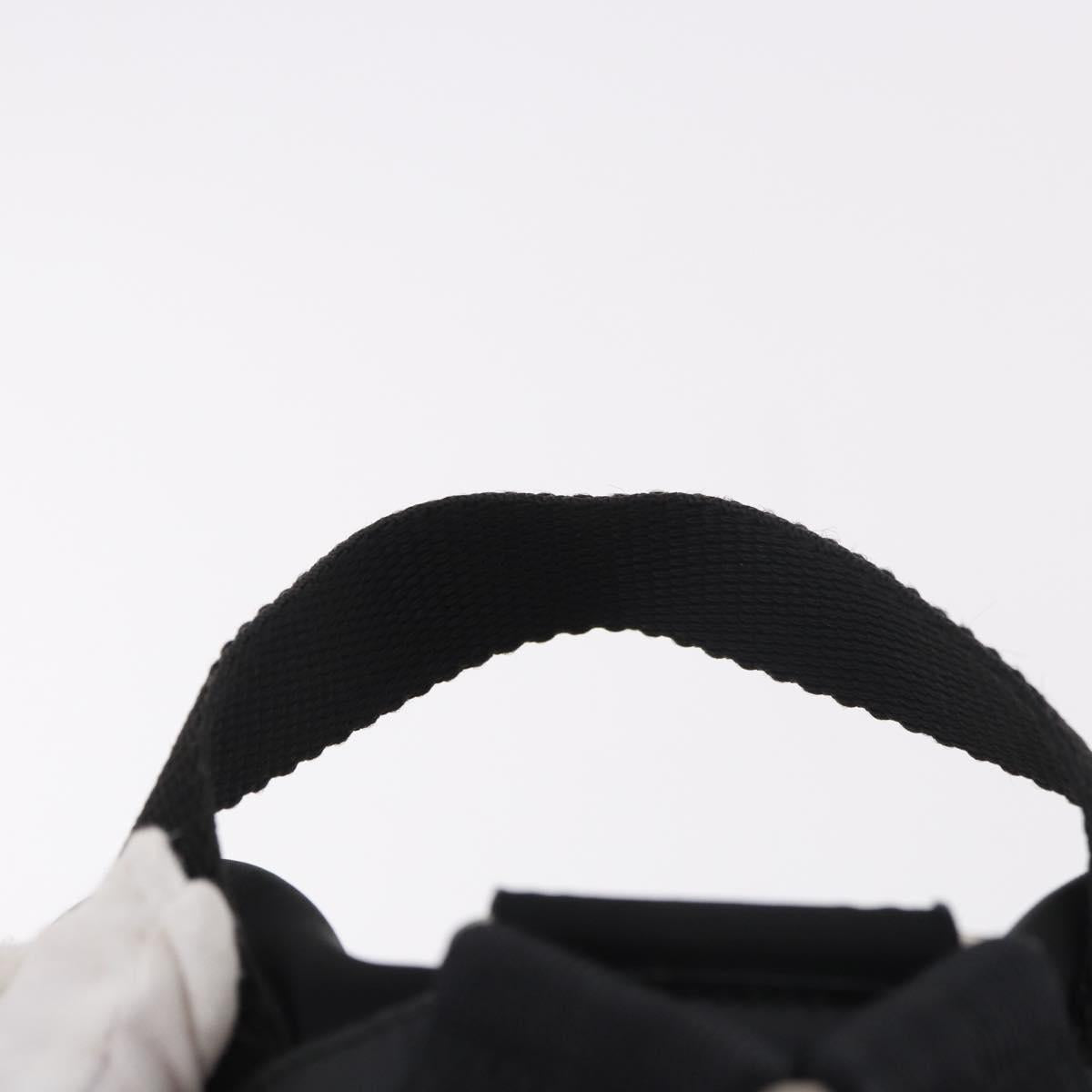 PRADA Backpack Nylon Black Silver Auth 183352A