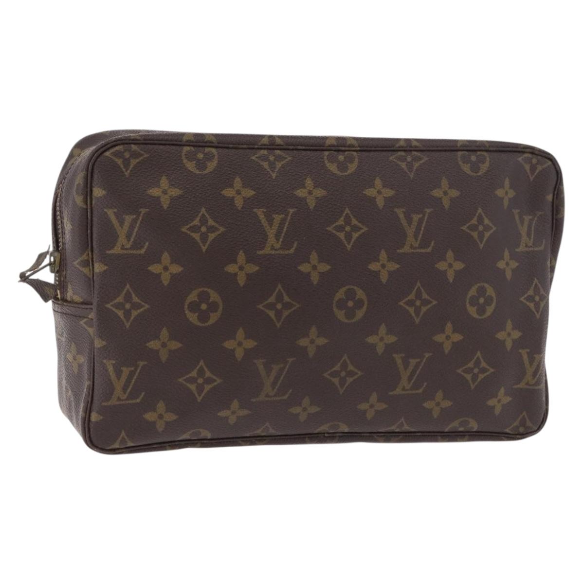 LOUIS VUITTON Monogram Trousse Toilette 28 Clutch Bag M47522 LV Auth 183356