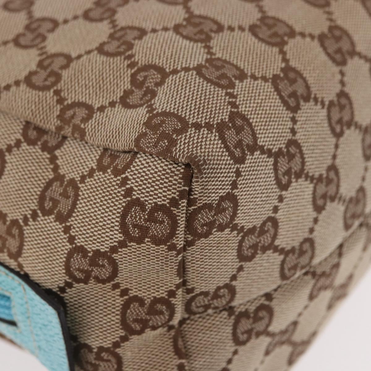 GUCCI GG Canvas Hand Bag Beige 124542 2888 Auth 183365A