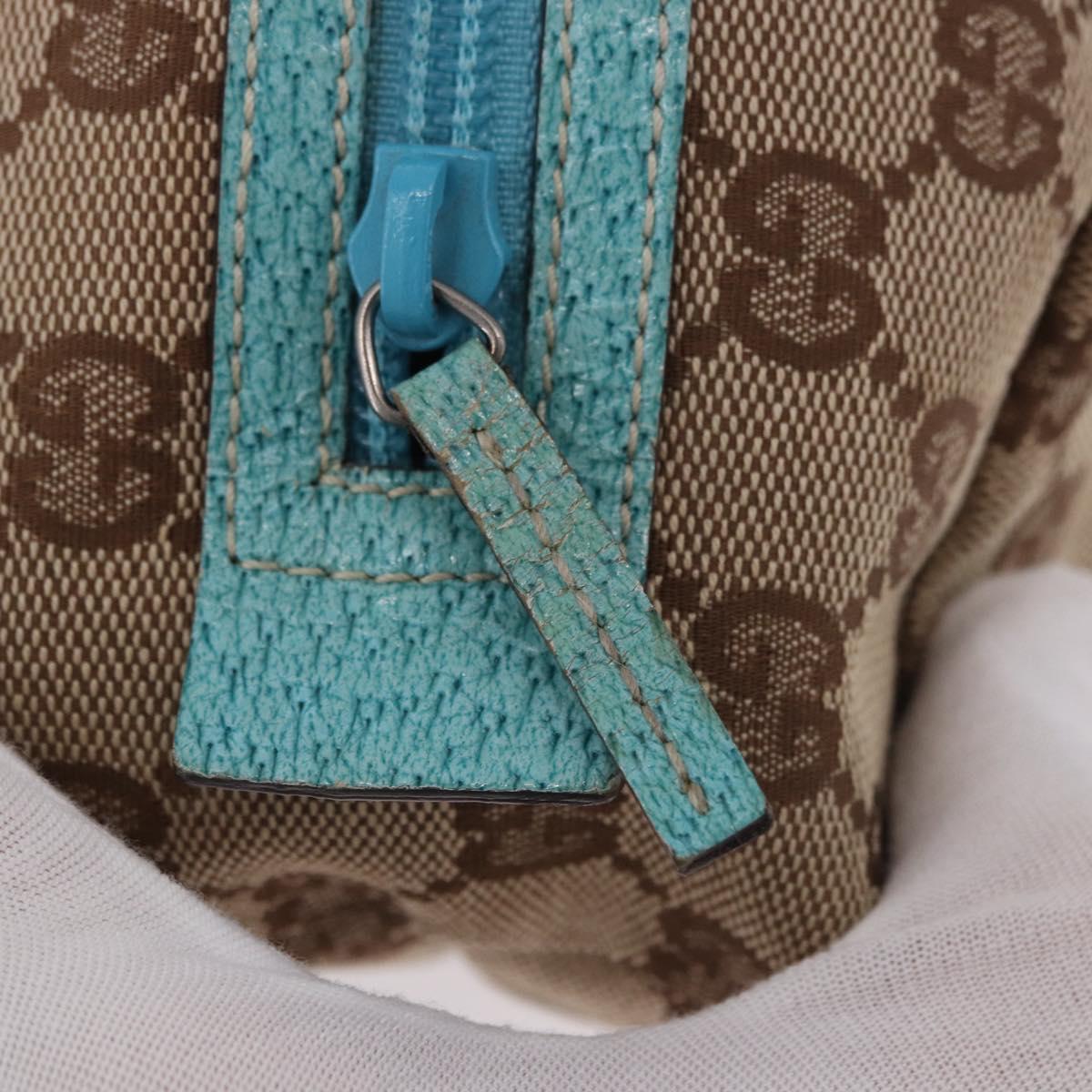 GUCCI GG Canvas Hand Bag Beige 124542 2888 Auth 183365A