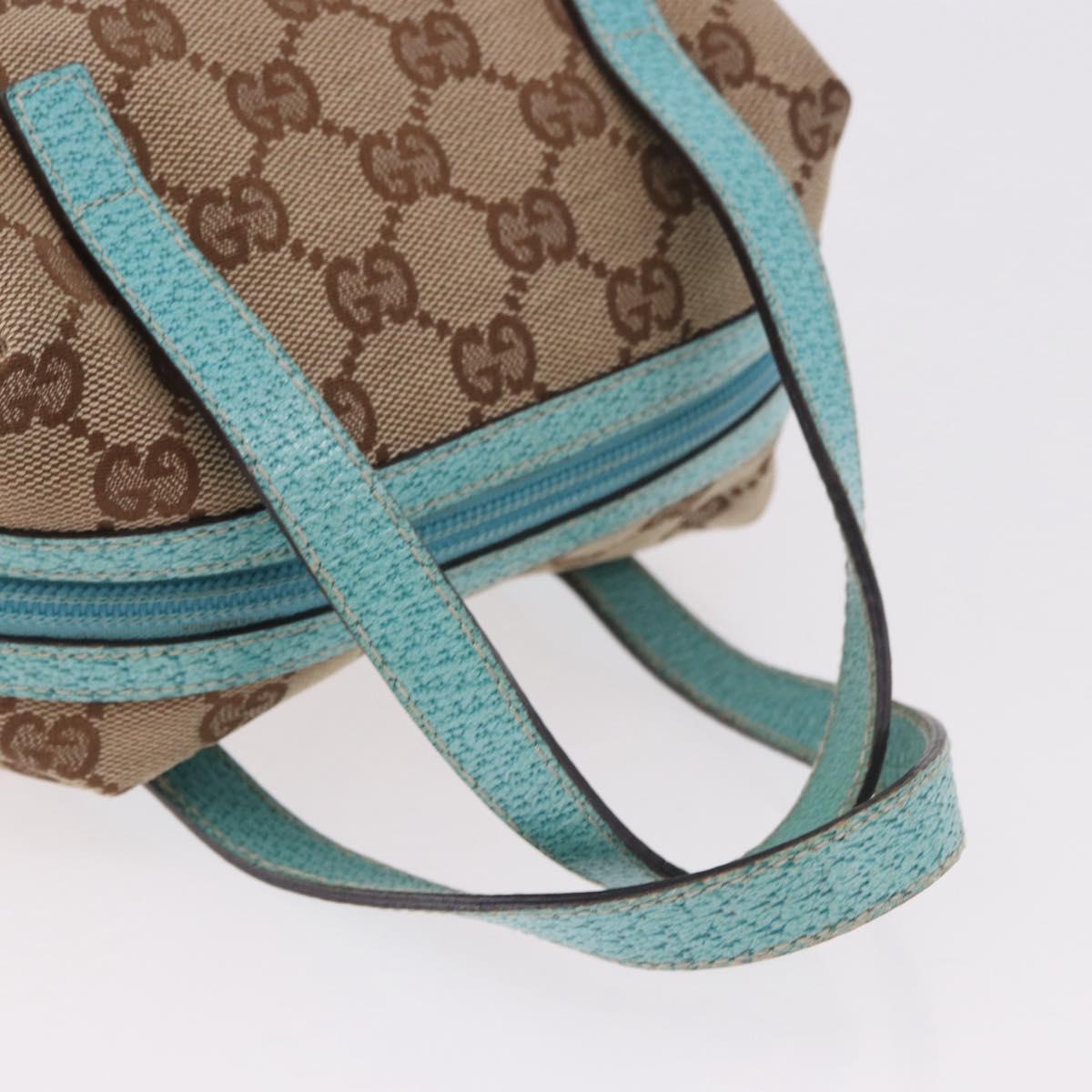 GUCCI GG Canvas Hand Bag Beige 124542 2888 Auth 183365A