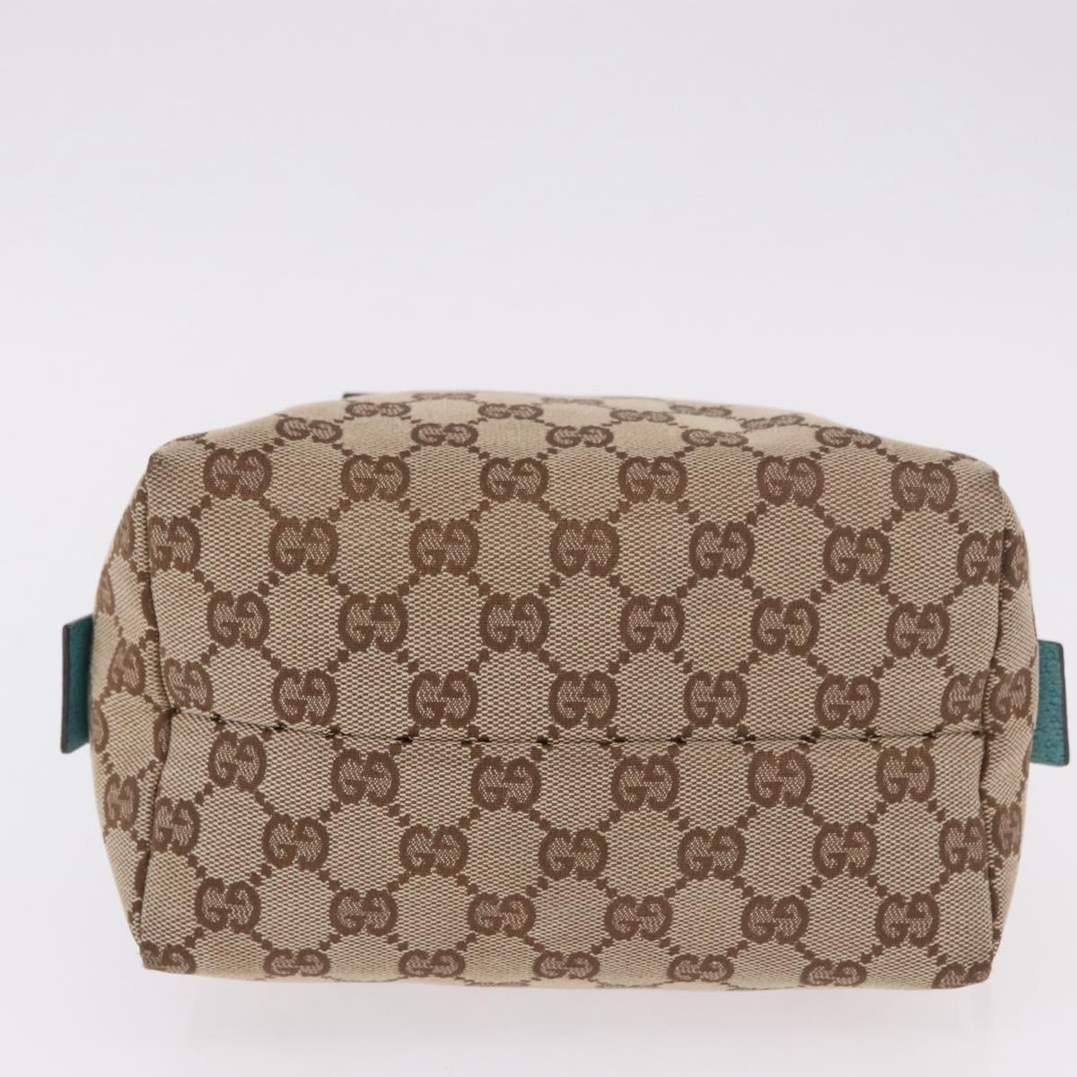 GUCCI GG Canvas Hand Bag Beige 124542 2888 Auth 183365A