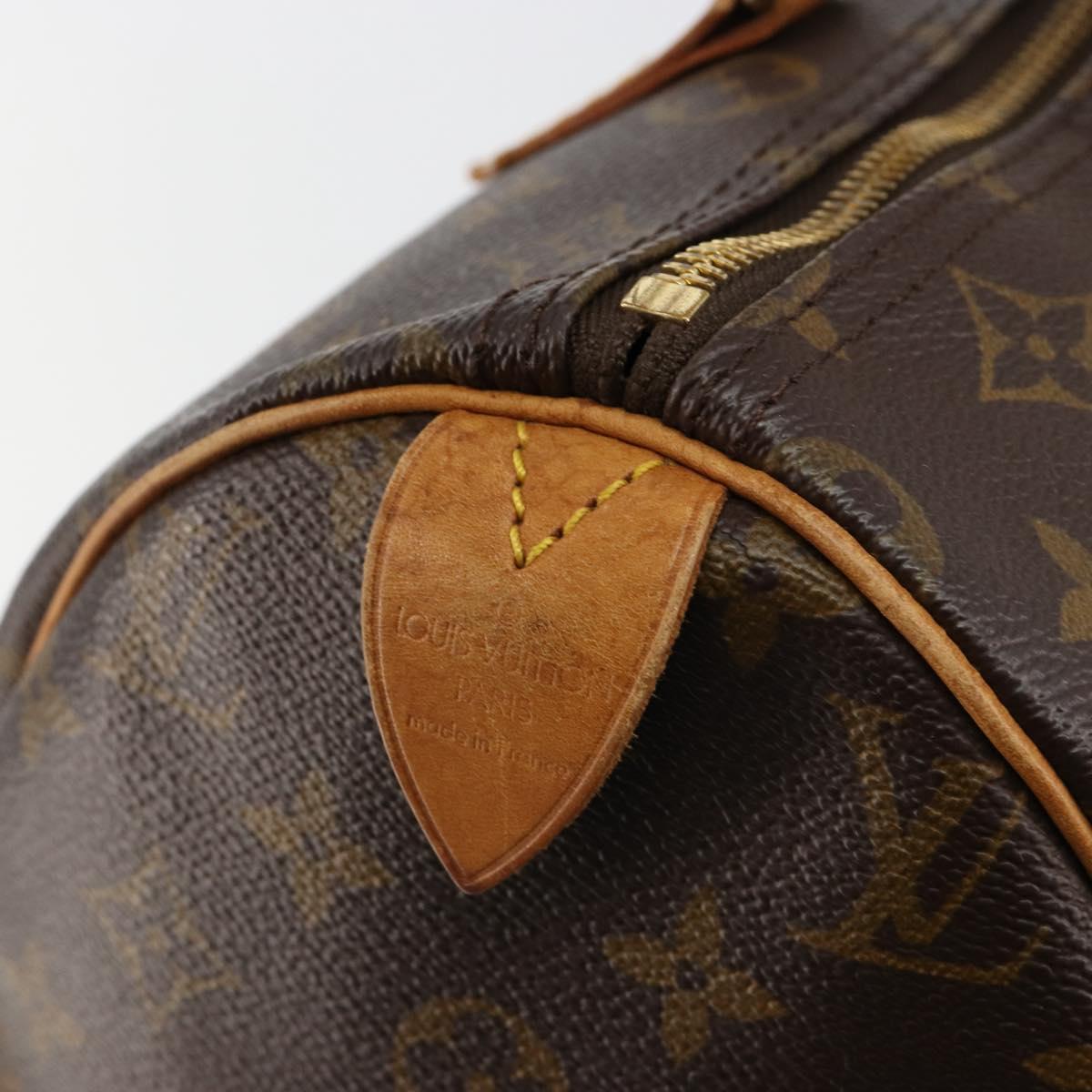 LOUIS VUITTON Monogram Speedy 30 Hand Bag M41526 LV Auth 183368A