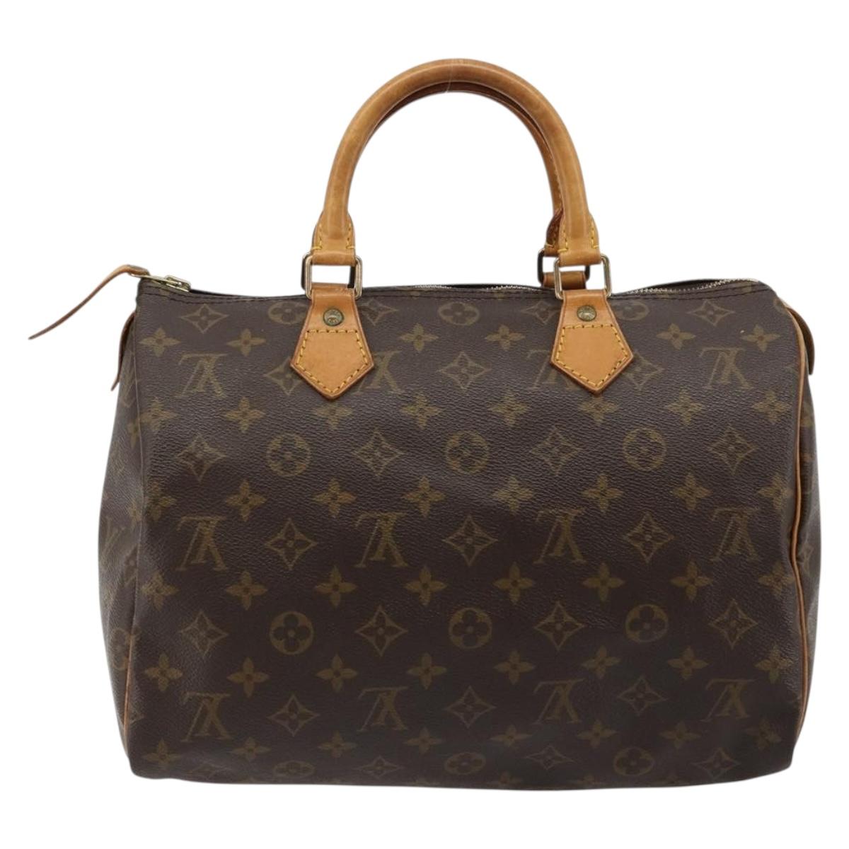 LOUIS VUITTON Monogram Speedy 30 Hand Bag M41526 LV Auth 183368A