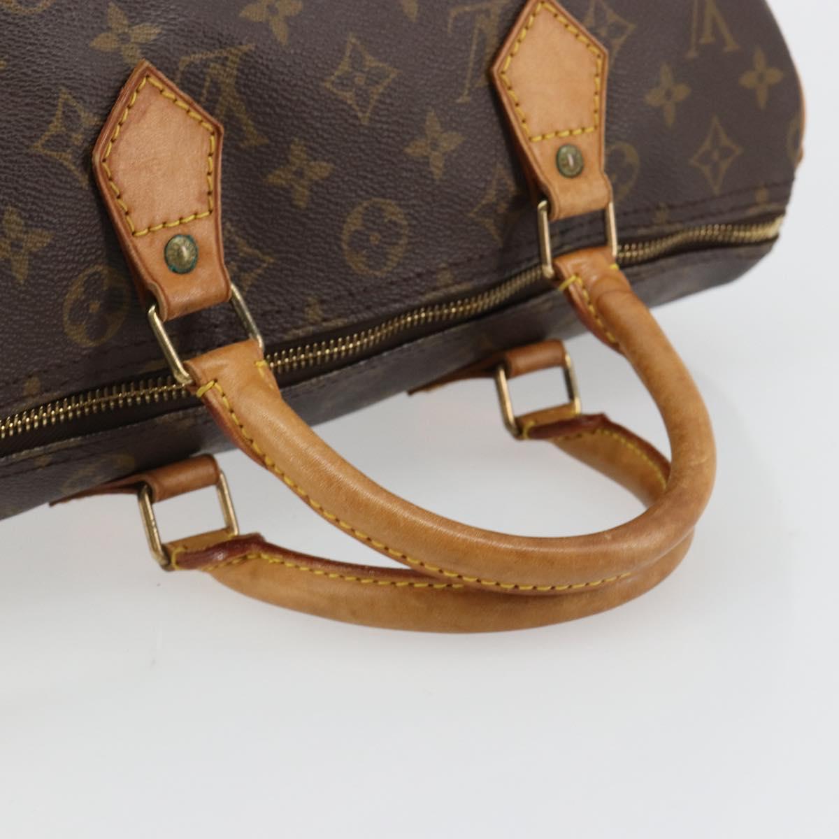 LOUIS VUITTON Monogram Speedy 30 Hand Bag M41526 LV Auth 183368A