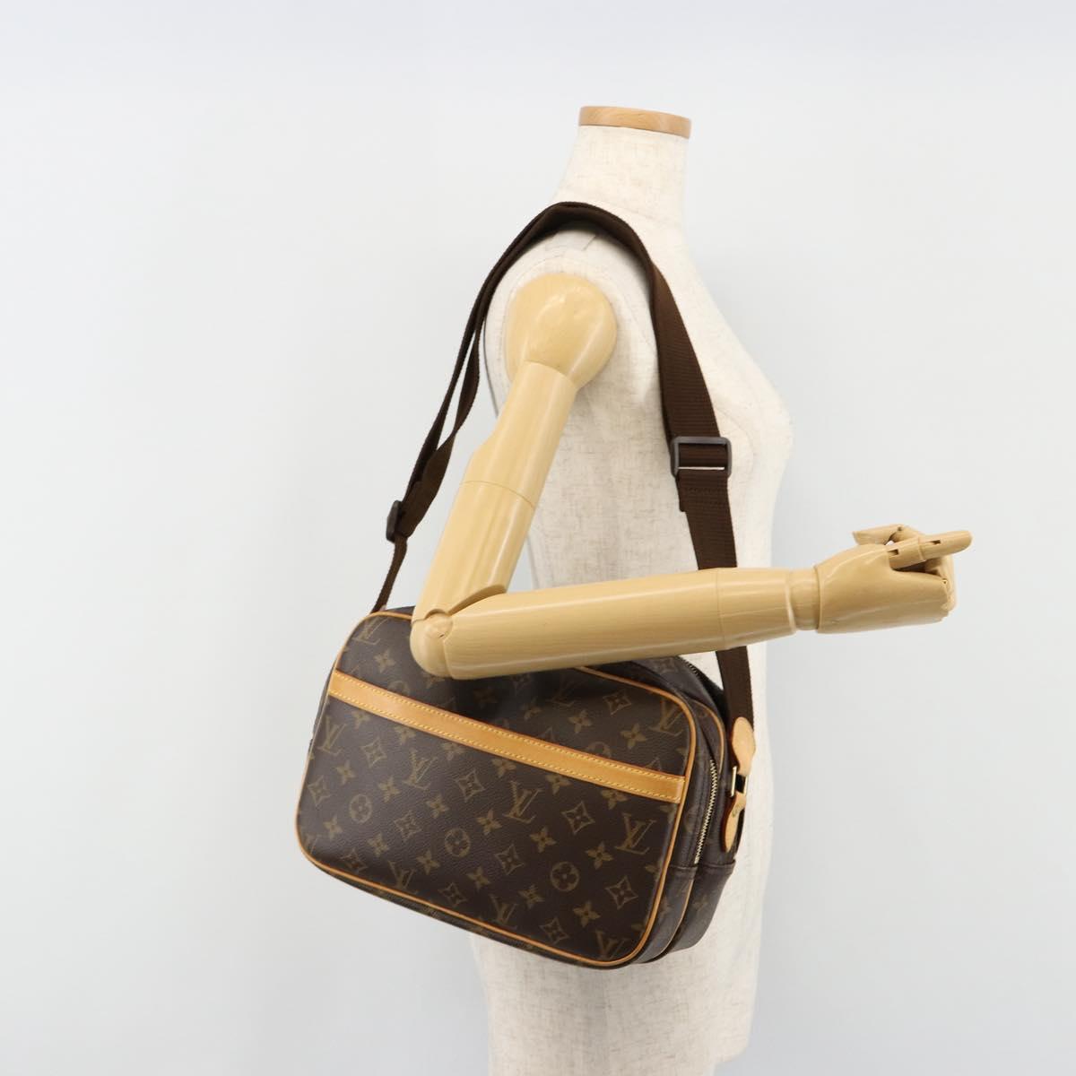 LOUIS VUITTON Monogram Reporter PM Shoulder Bag M45254 LV Auth 183370V