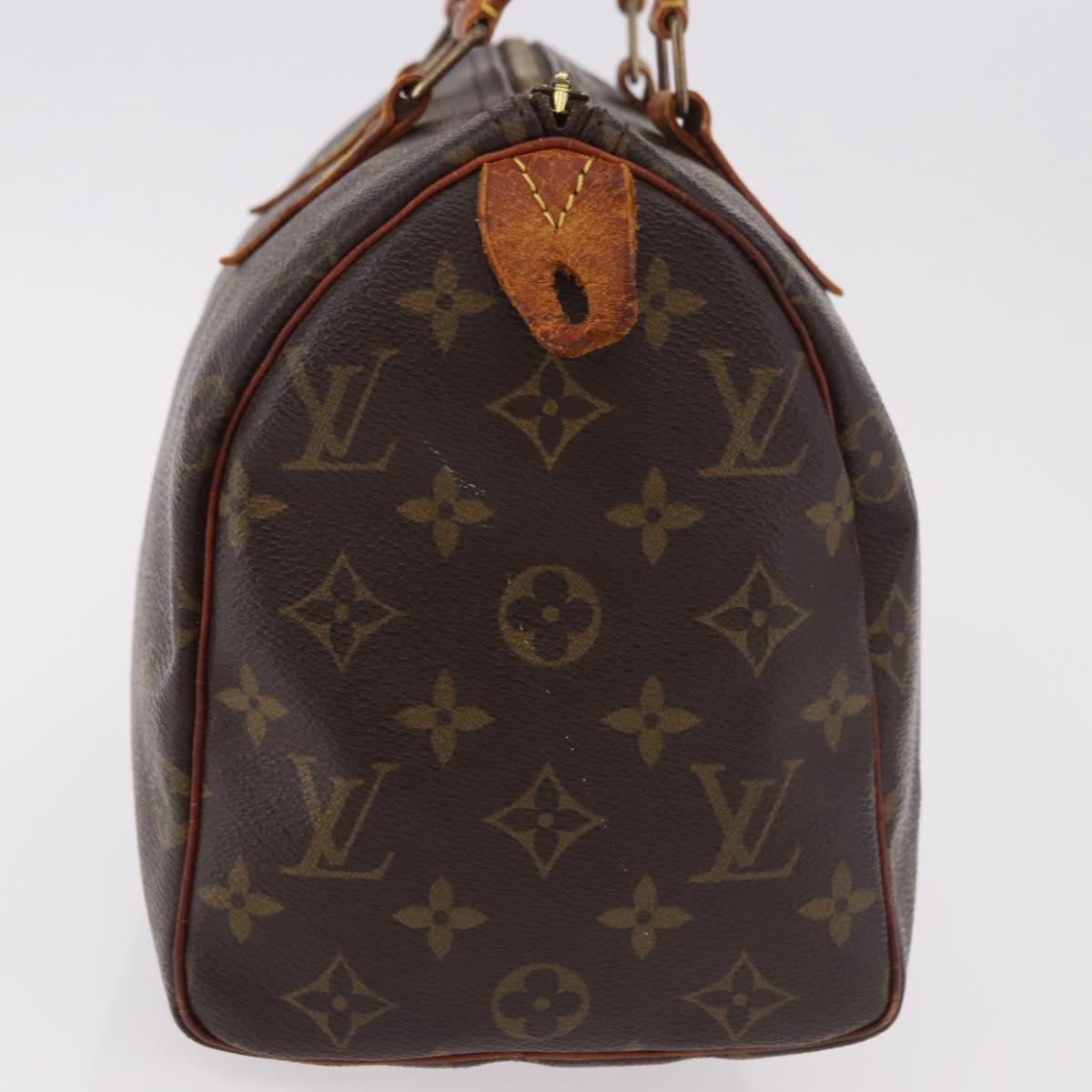 LOUIS VUITTON Monogram Speedy 25 Hand Bag M41528 LV Auth 183379