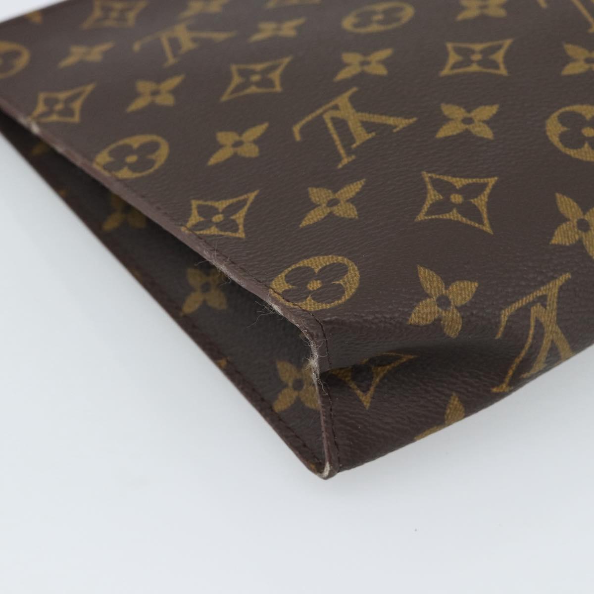 LOUIS VUITTON Monogram Poche Toilette 26 Pouch M47542 LV Auth 183385