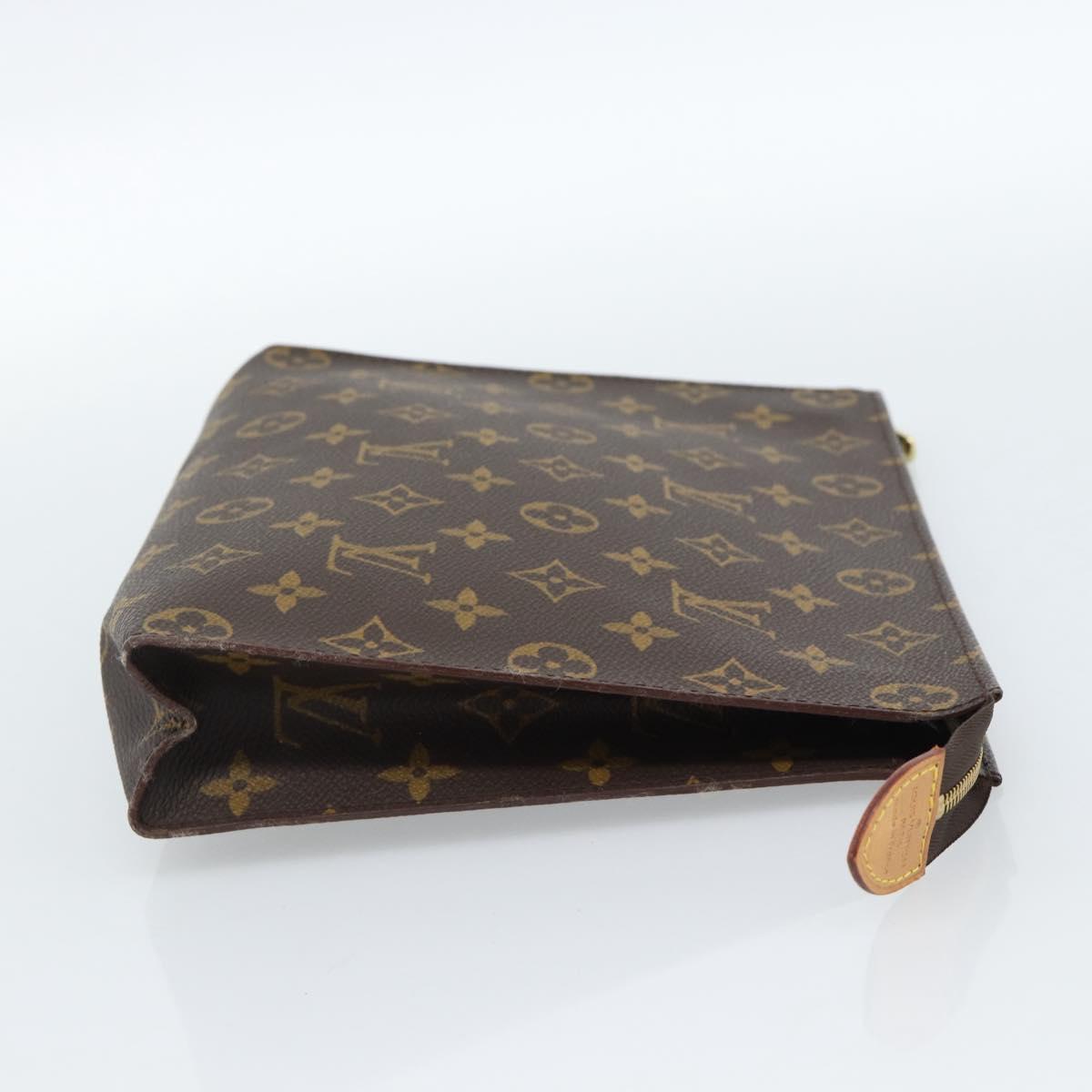LOUIS VUITTON Monogram Poche Toilette 26 Pouch M47542 LV Auth 183385