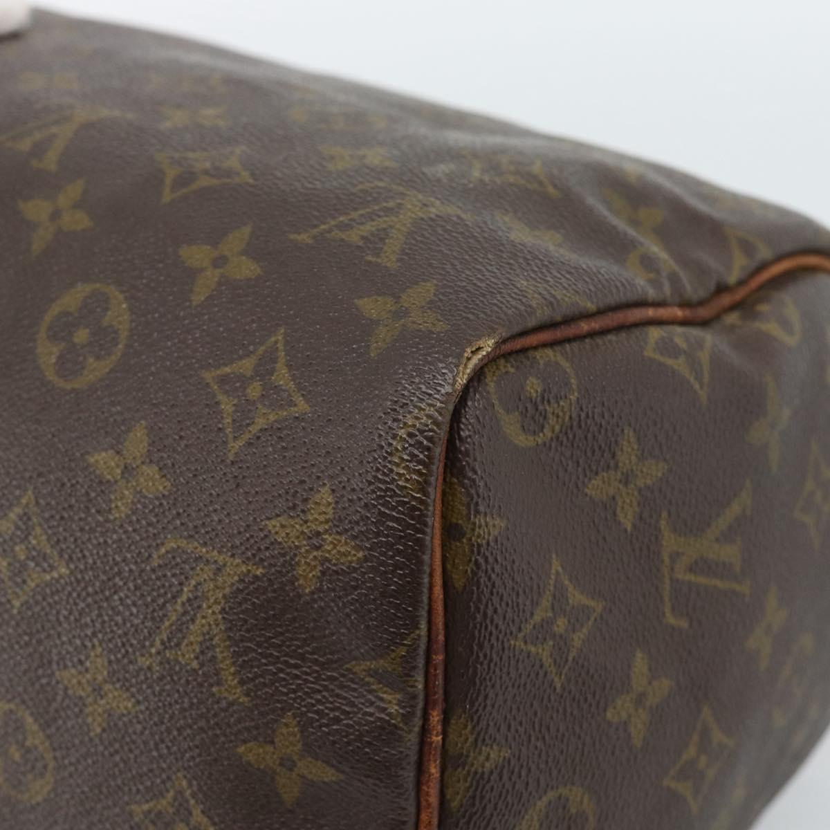 LOUIS VUITTON Monogram Speedy 30 Hand Bag M41526 LV Auth 183399