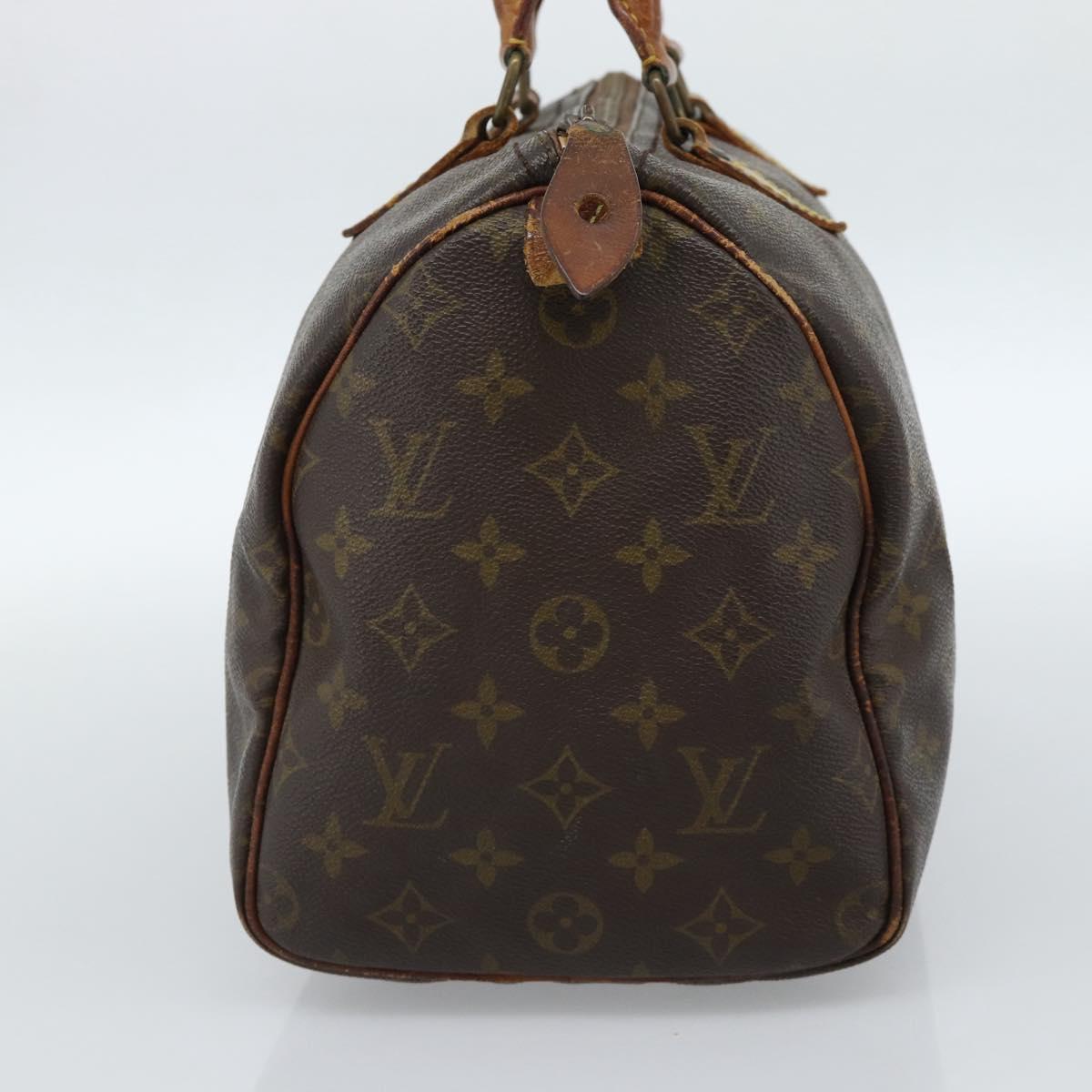 LOUIS VUITTON Monogram Speedy 30 Hand Bag M41526 LV Auth 183399
