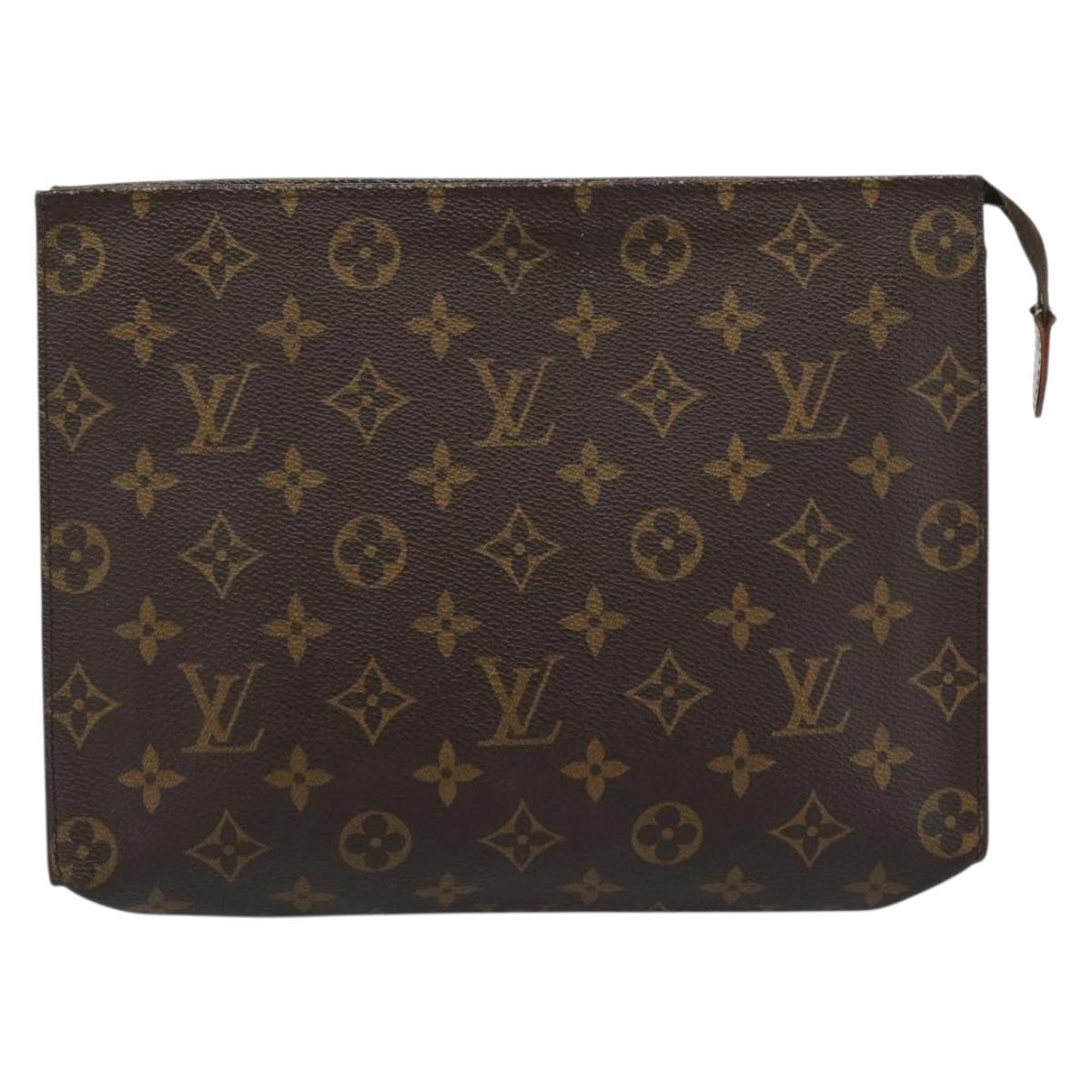 LOUIS VUITTON Monogram Poche Toilette 26 Pouch M47542 LV Auth 183404