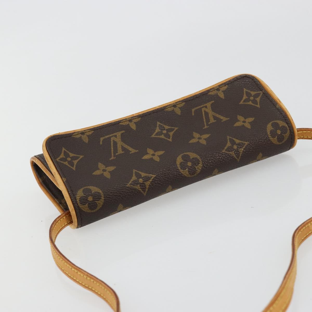 LOUIS VUITTON Monogram Pochette Twin PM Shoulder Bag M51854 LV Auth 183430