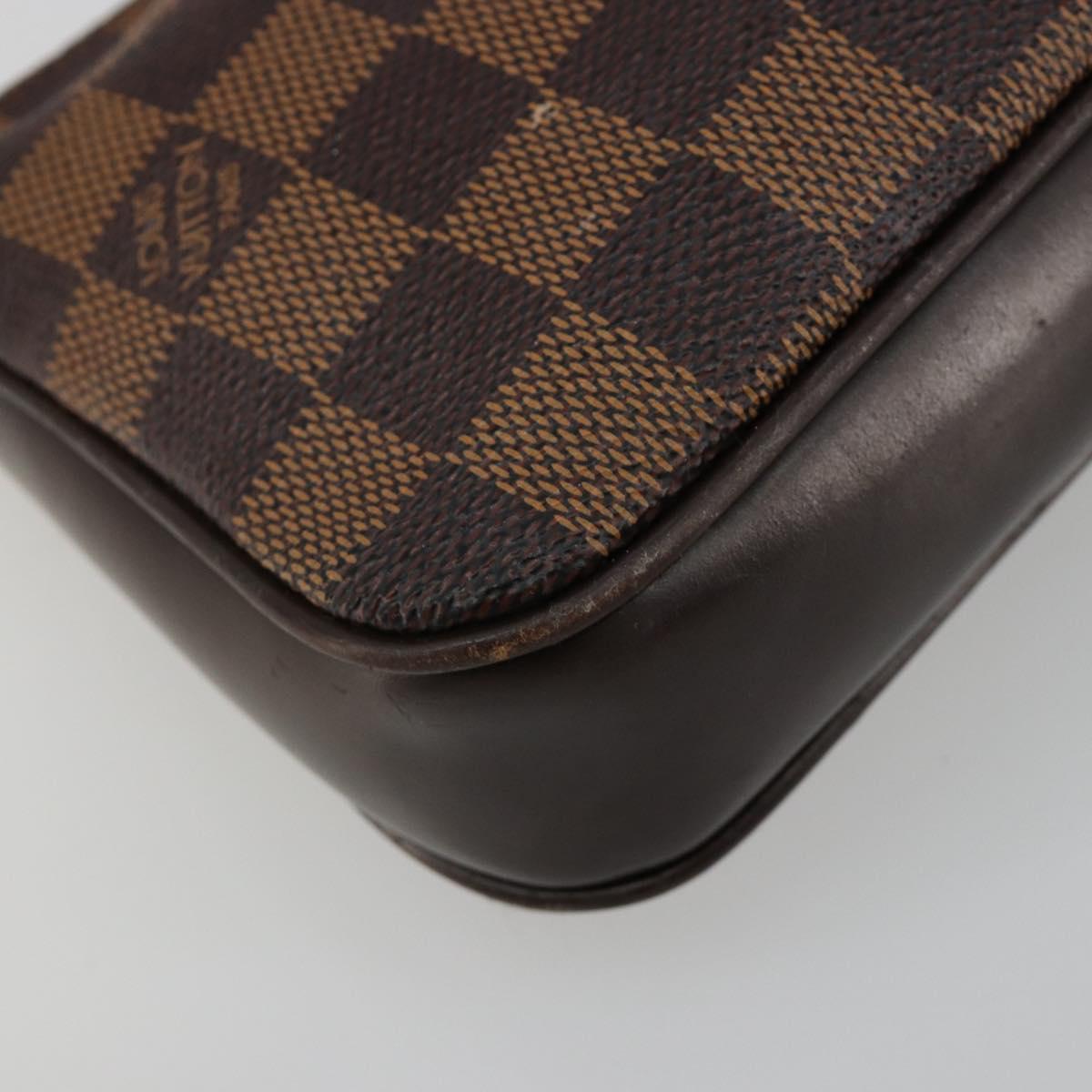 LOUIS VUITTON Damier Ebene Navona Accessory Pouch N51983 LV Auth 183433