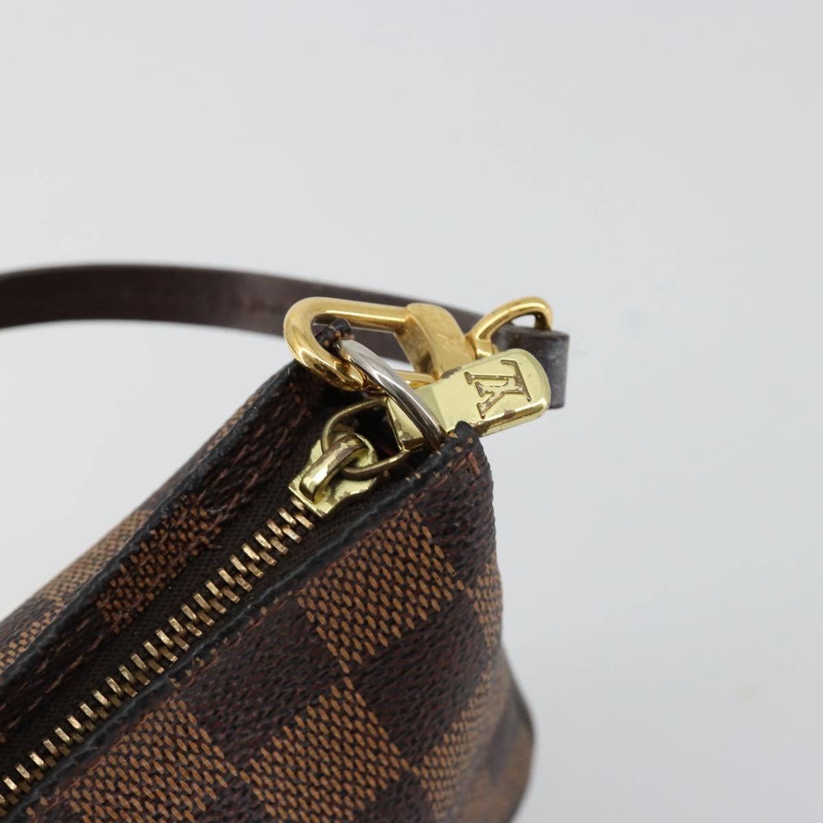 LOUIS VUITTON Damier Ebene Navona Accessory Pouch N51983 LV Auth 183433