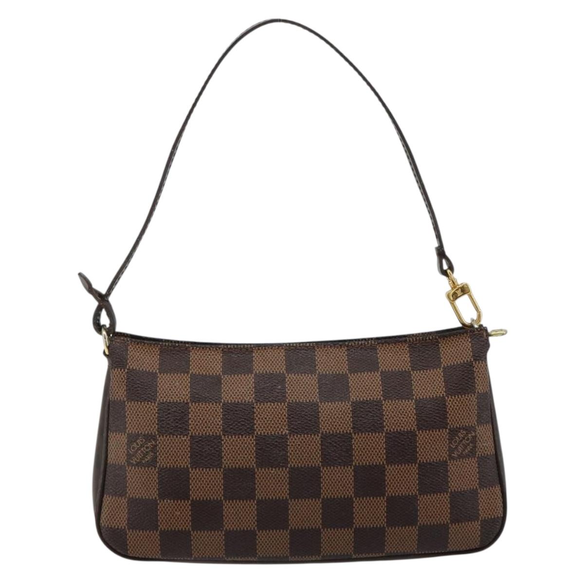 LOUIS VUITTON Damier Ebene Navona Accessory Pouch N51983 LV Auth 183433