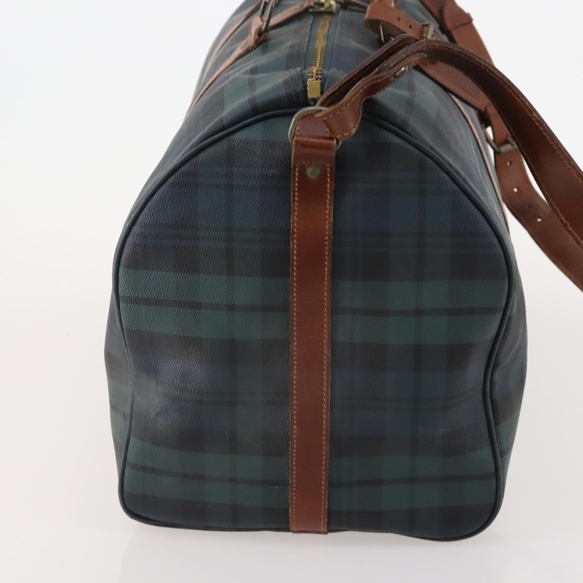 Polo Ralph Lauren Boston Bag Leather PVC 2way Green Auth 183444A