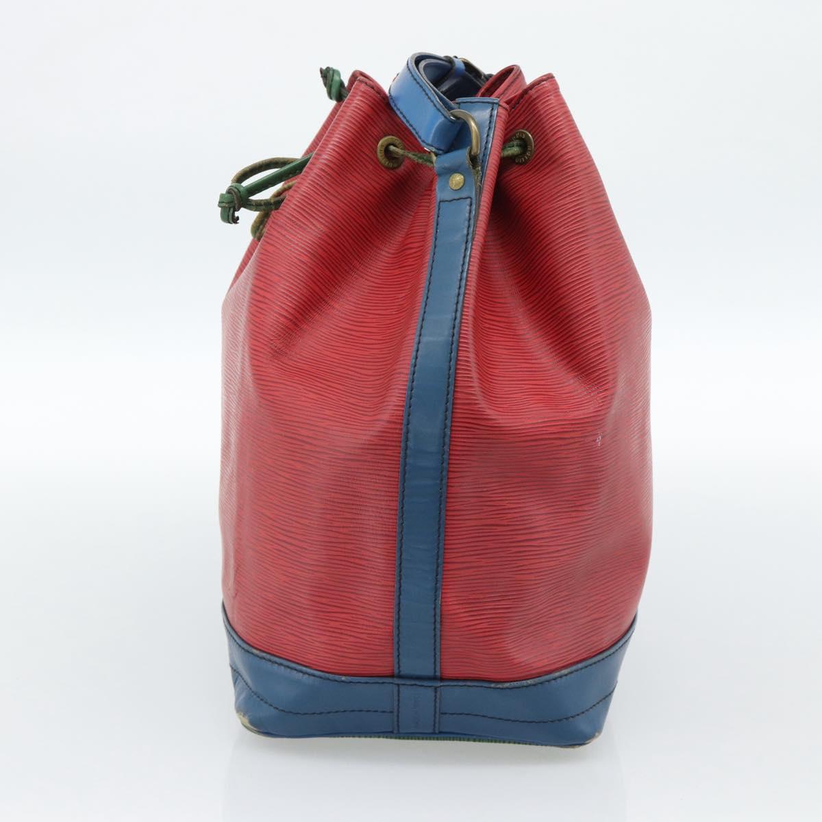 LOUIS VUITTON Epi Noe Shoulder Bag Tricolor Red Blue M44084 LV Auth 183448