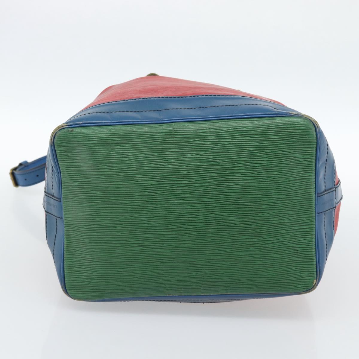 LOUIS VUITTON Epi Noe Shoulder Bag Tricolor Red Blue M44084 LV Auth 183448