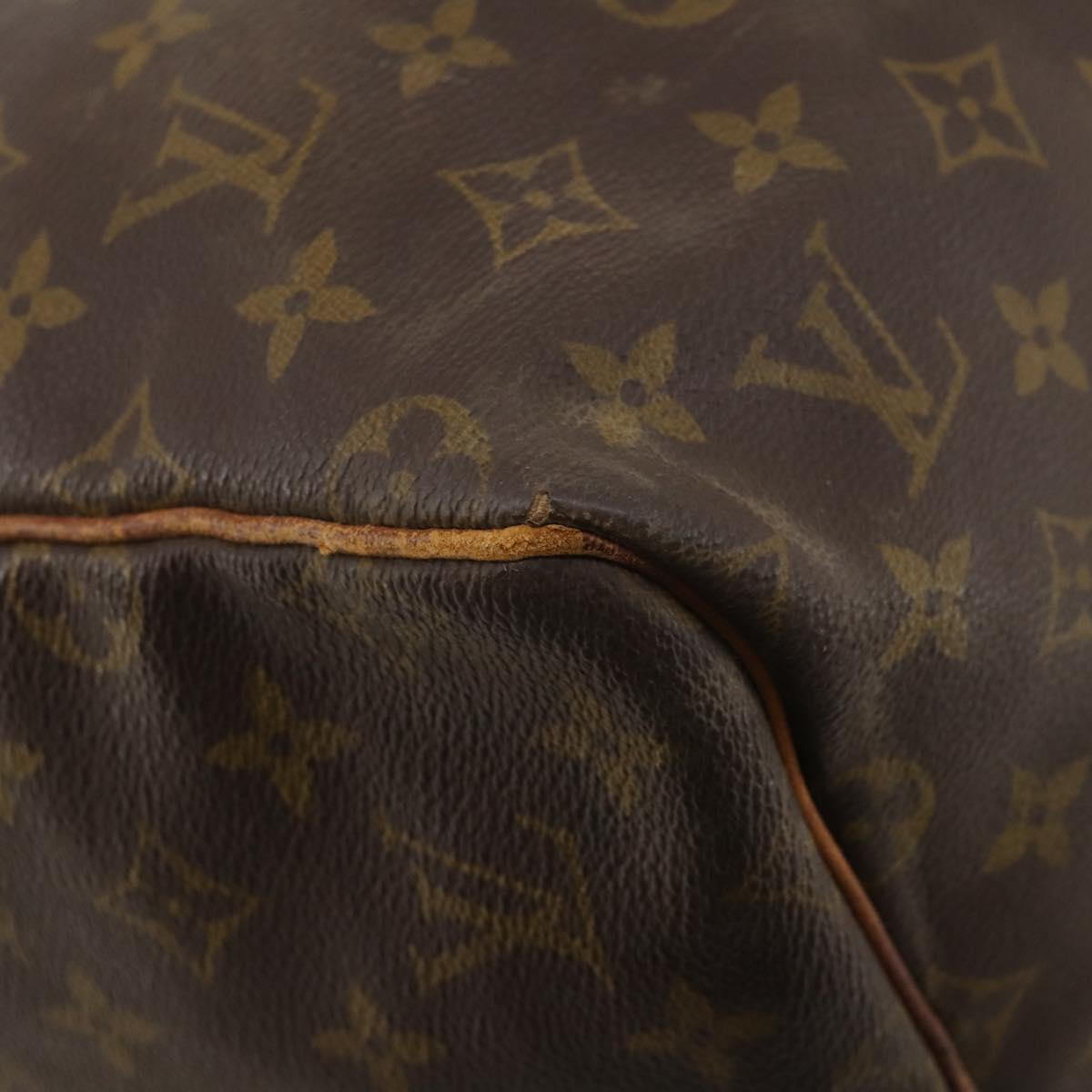 LOUIS VUITTON Monogram Keepall 55 Boston Bag M41424 LV Auth 183454