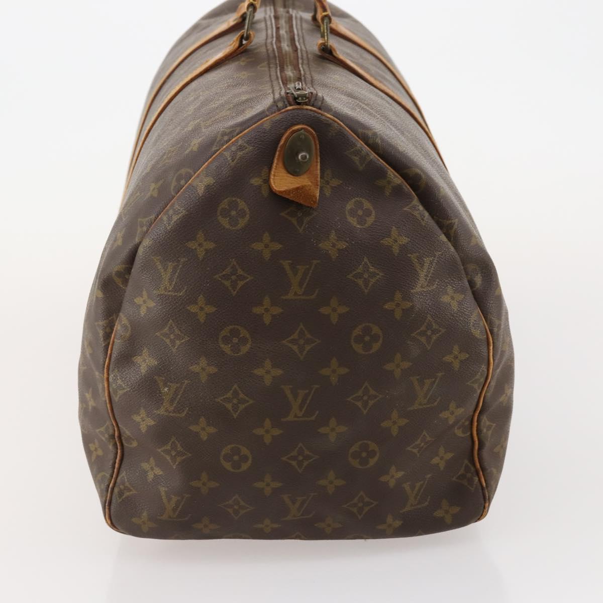 LOUIS VUITTON Monogram Keepall 55 Boston Bag M41424 LV Auth 183454