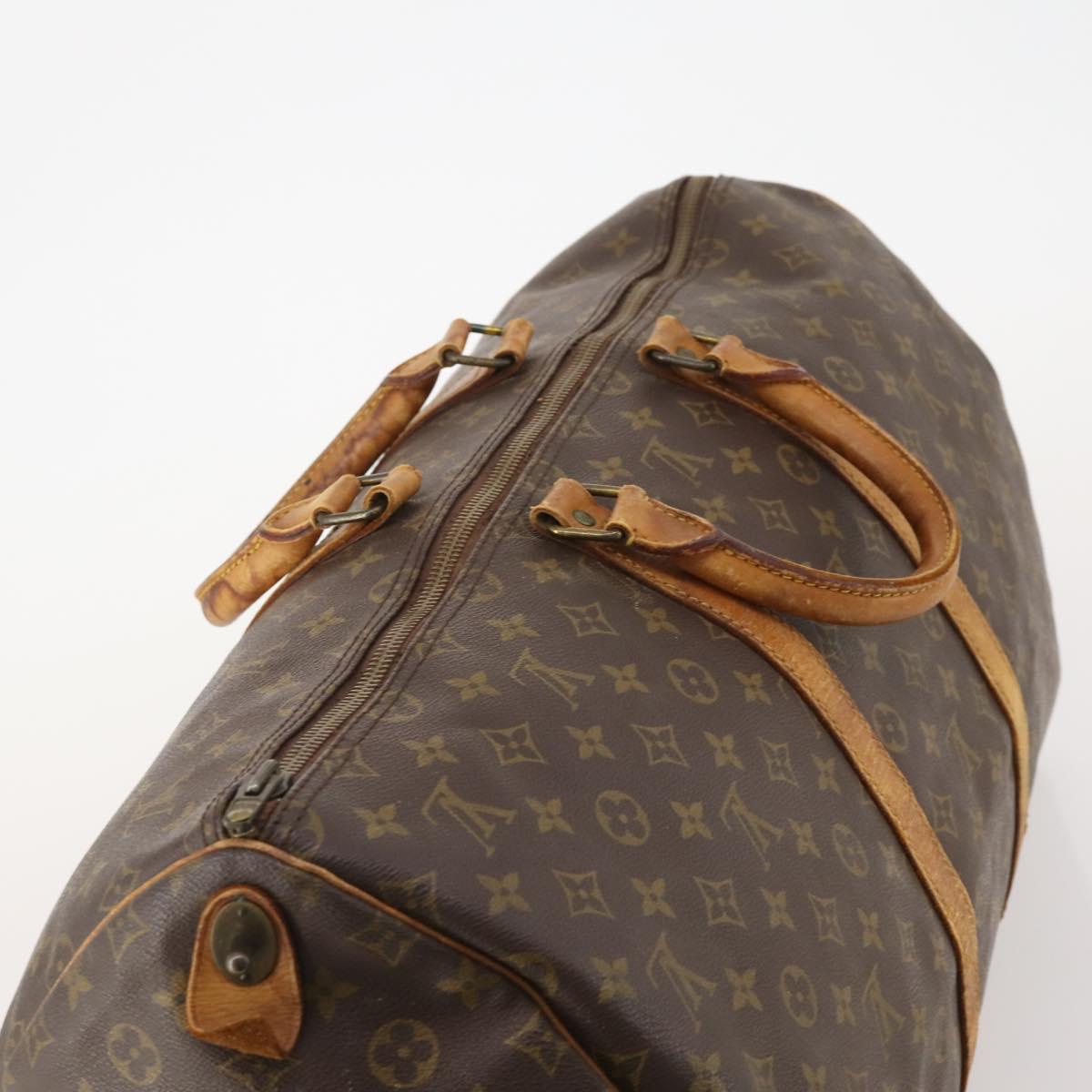 LOUIS VUITTON Monogram Keepall 55 Boston Bag M41424 LV Auth 183454