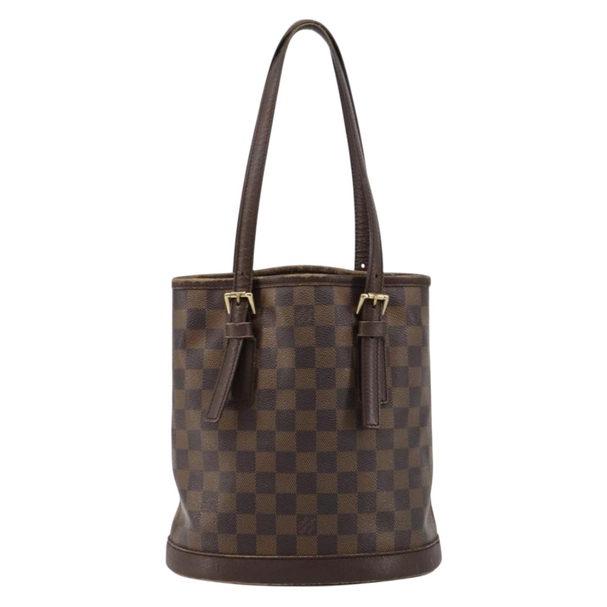 LOUIS VUITTON Damier Ebene Marais Shoulder Bag N42240 LV Auth 183460