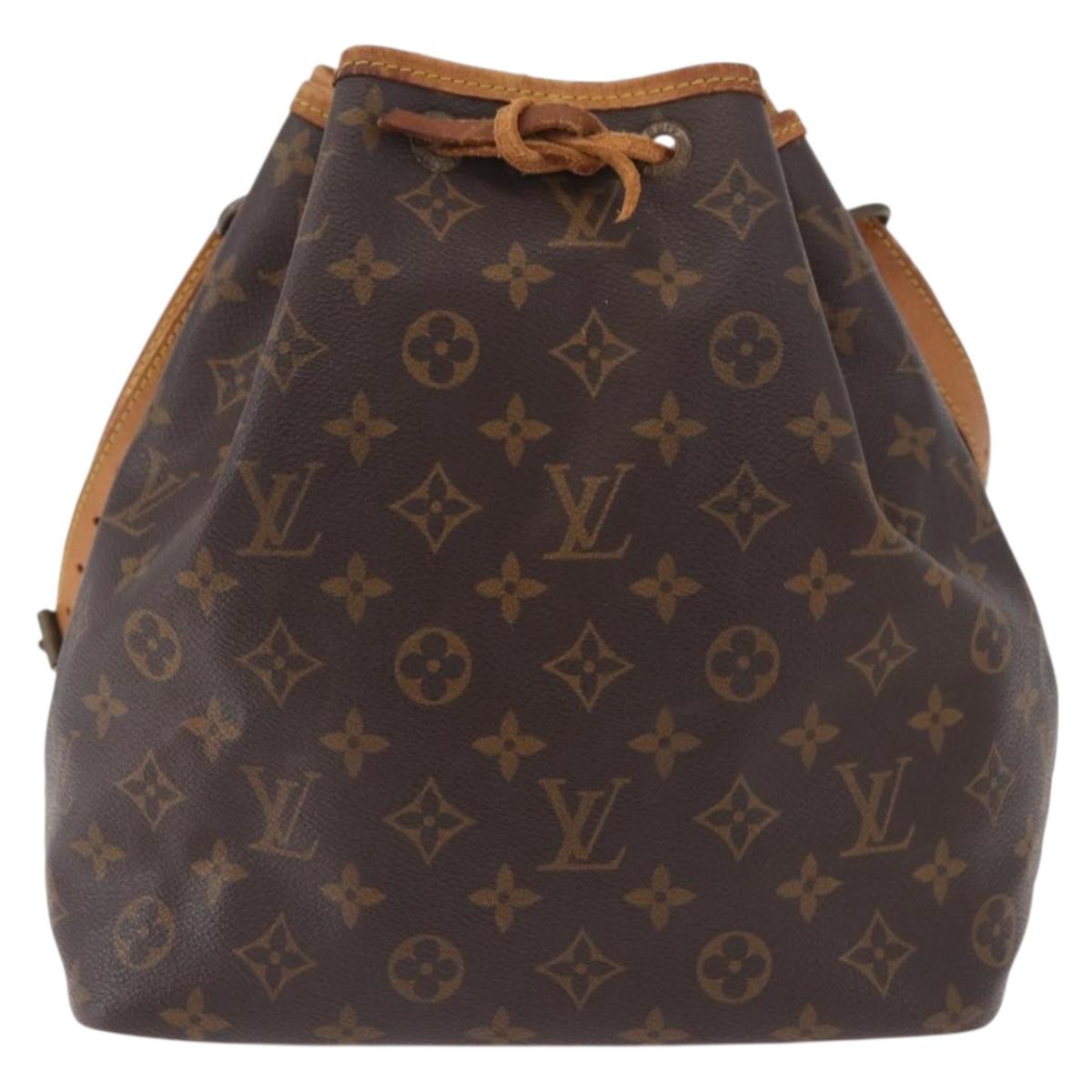 LOUIS VUITTON Monogram Petit Noe Shoulder Bag M42226 LV Auth 183473