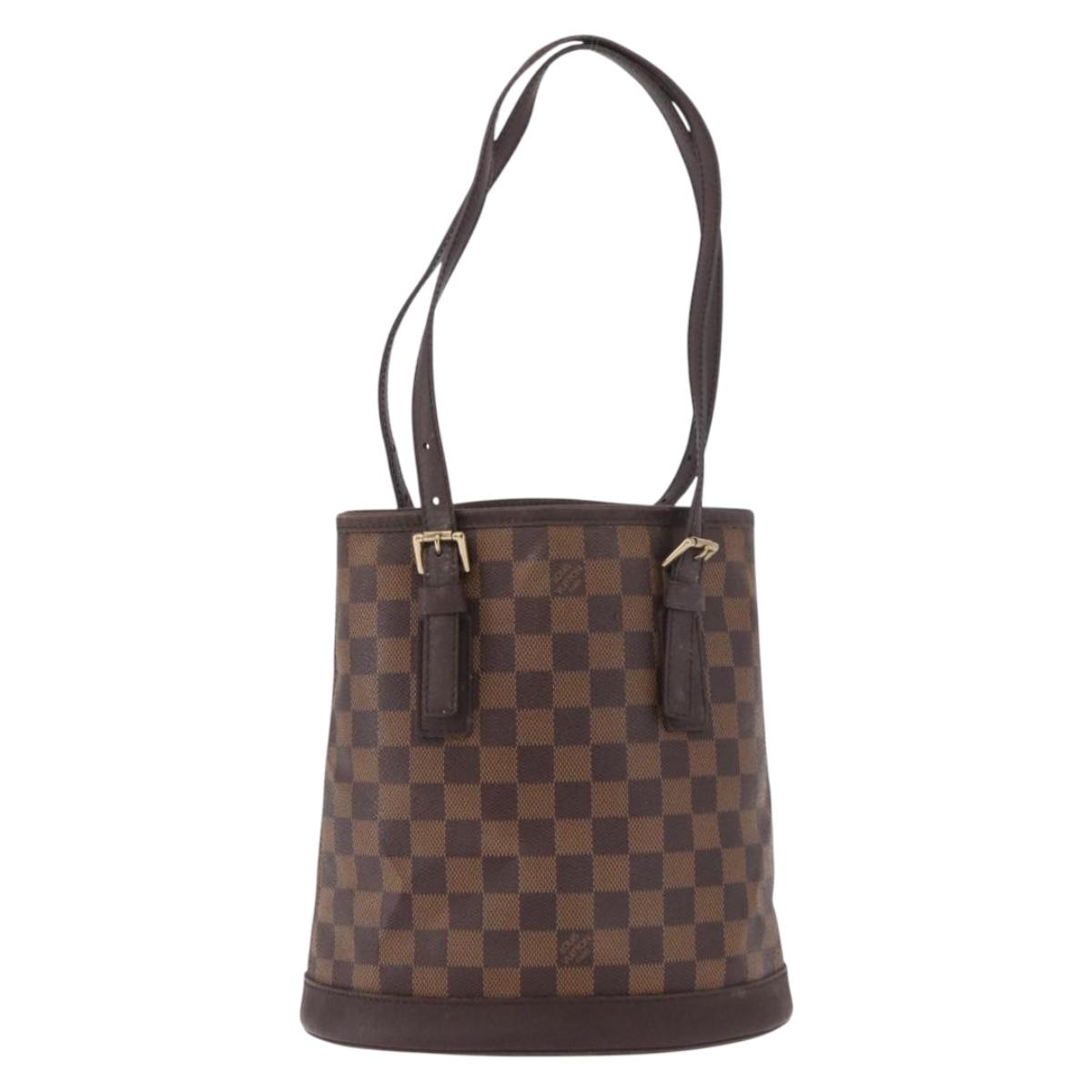 LOUIS VUITTON Damier Ebene Marais Shoulder Bag N42240 LV Auth 183474