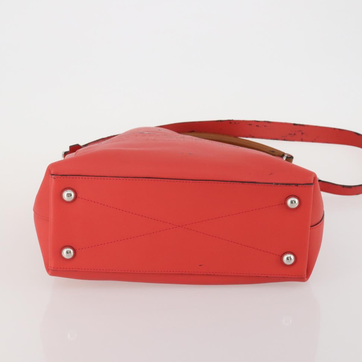 LOUIS VUITTON Parnasea Bagatelle Bag Leather 2way Capusine M94352 LV Auth 183489